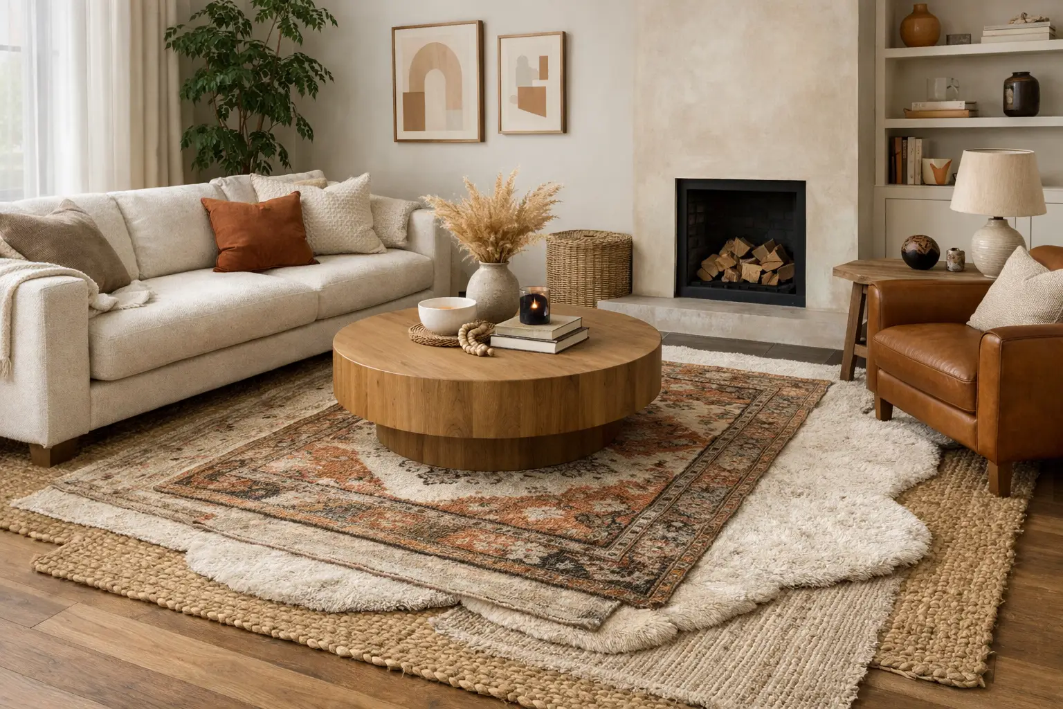 Add Layered Rugs for Texture