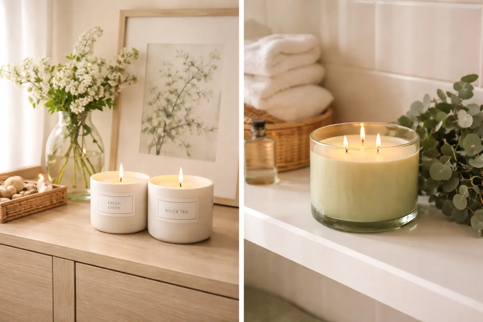 Add Scented Candles with Spring Fragrance Profiles