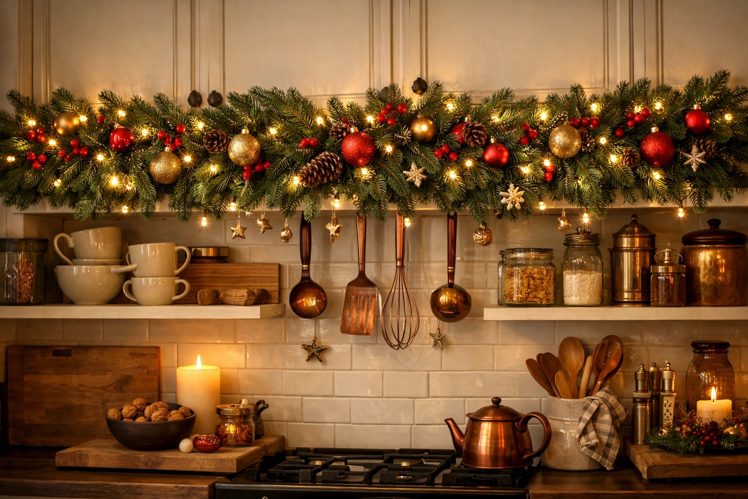Add a Festive Kitchen Garland