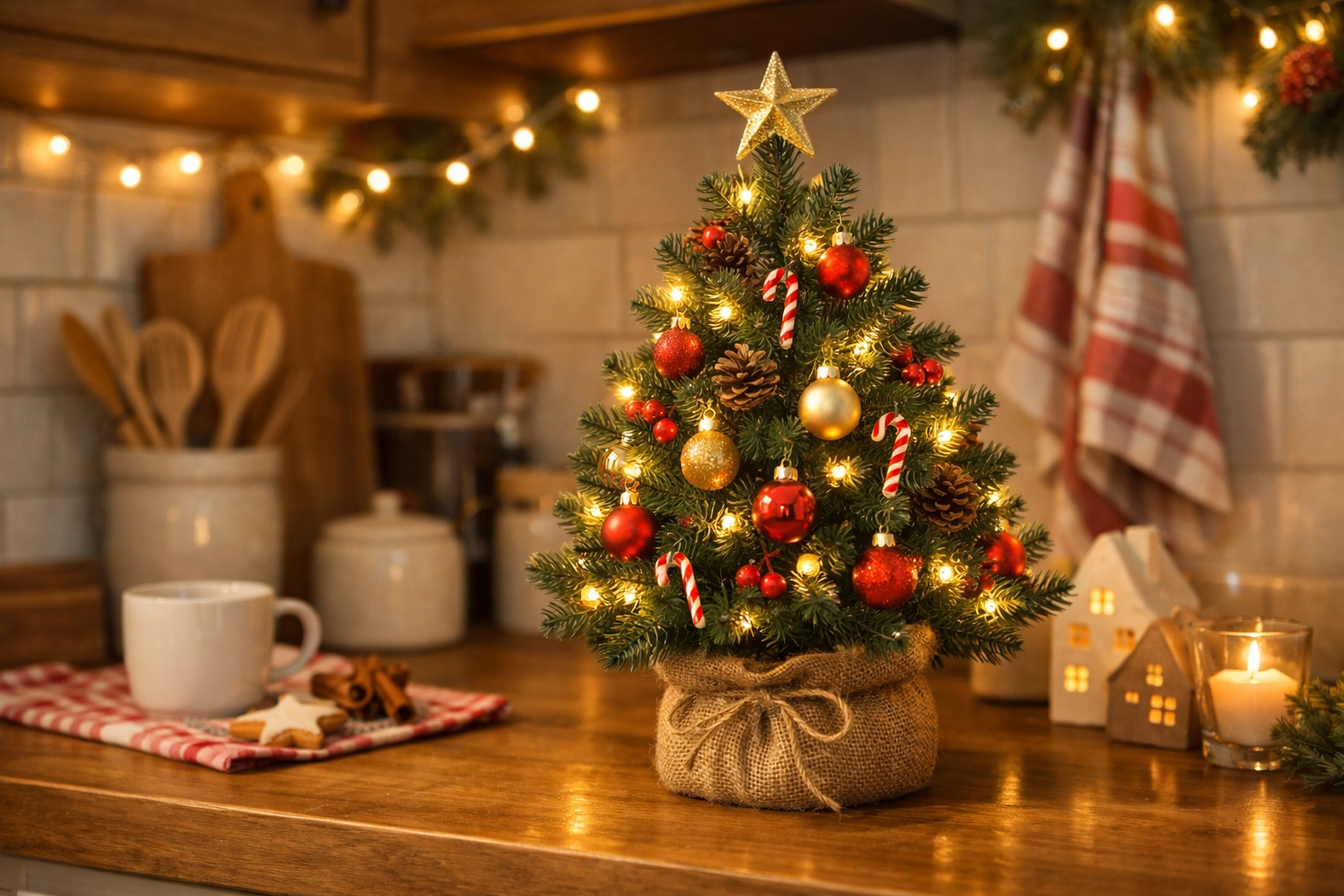 Add a Mini Christmas Tree