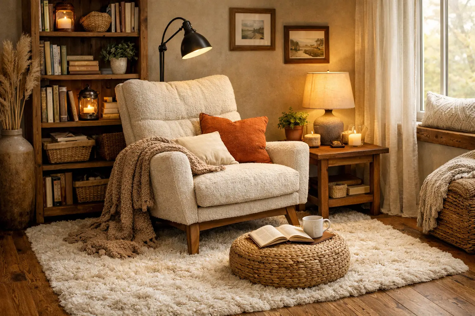 Add a Soft Rug for Comfort
