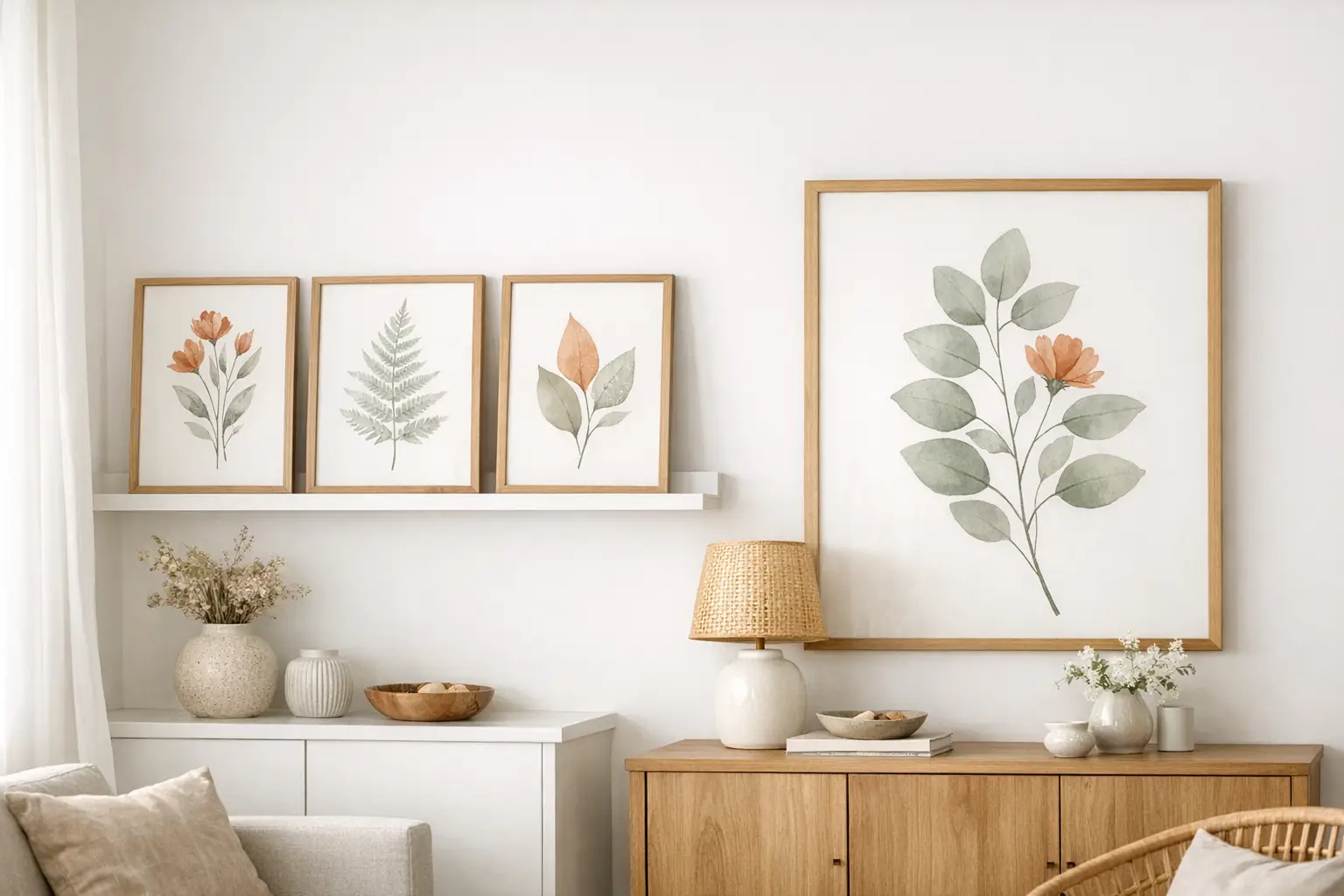 Bring Botanical Prints and Artwork into the Space