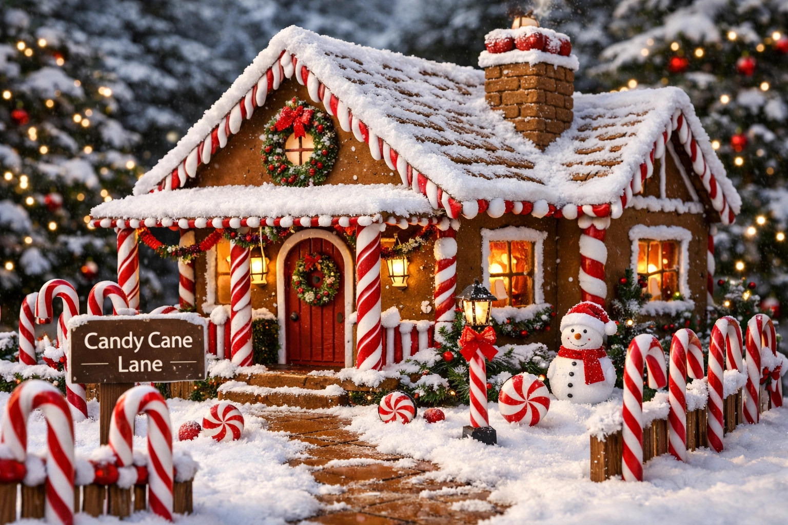 Candy Cane Lane House