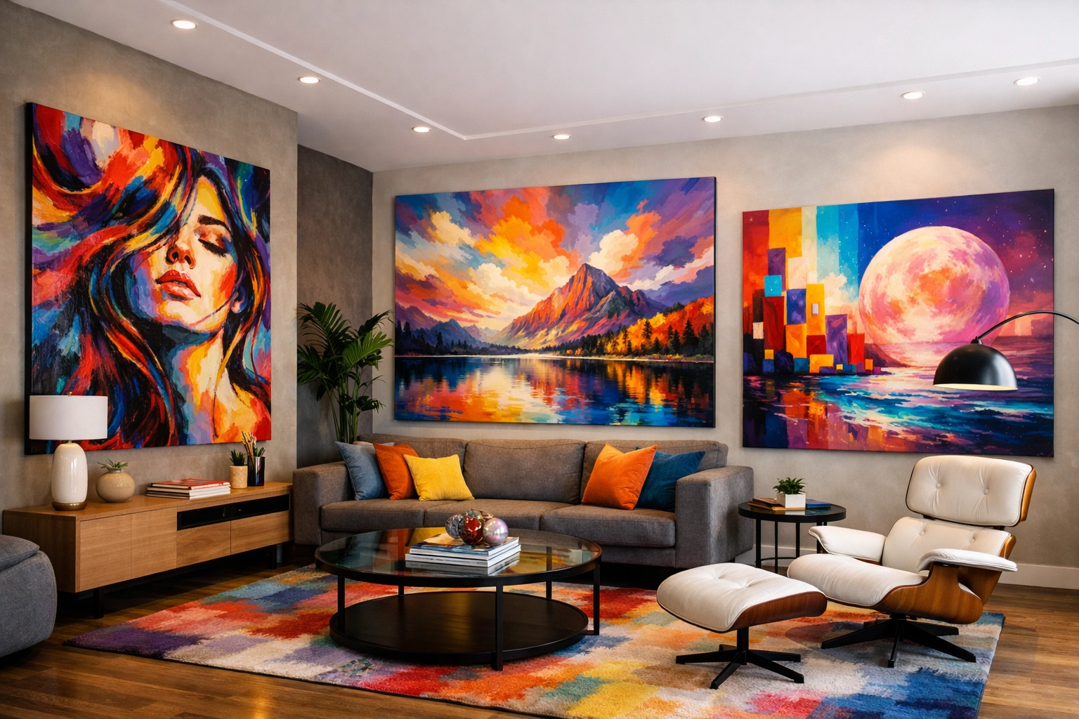 Colorful Artwork Displays