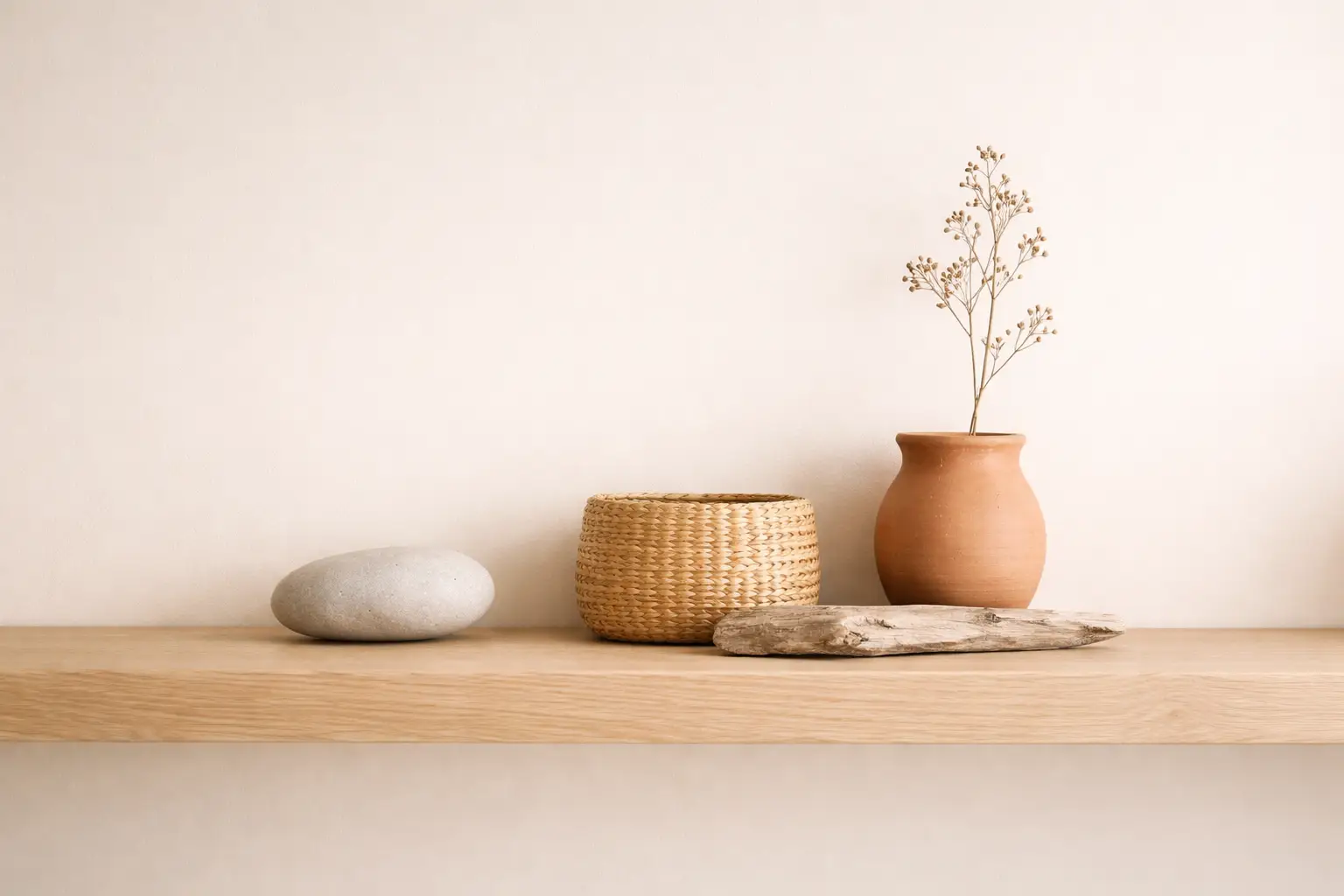 Create Shelf Vignettes Using Natural and Organic Objects
