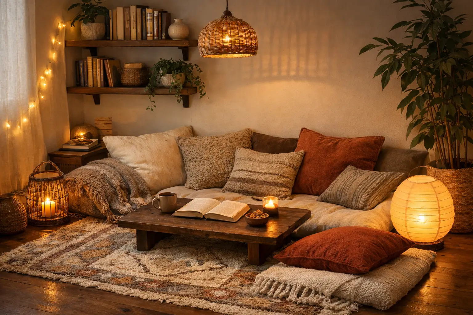 Create a Floor Seating Nook