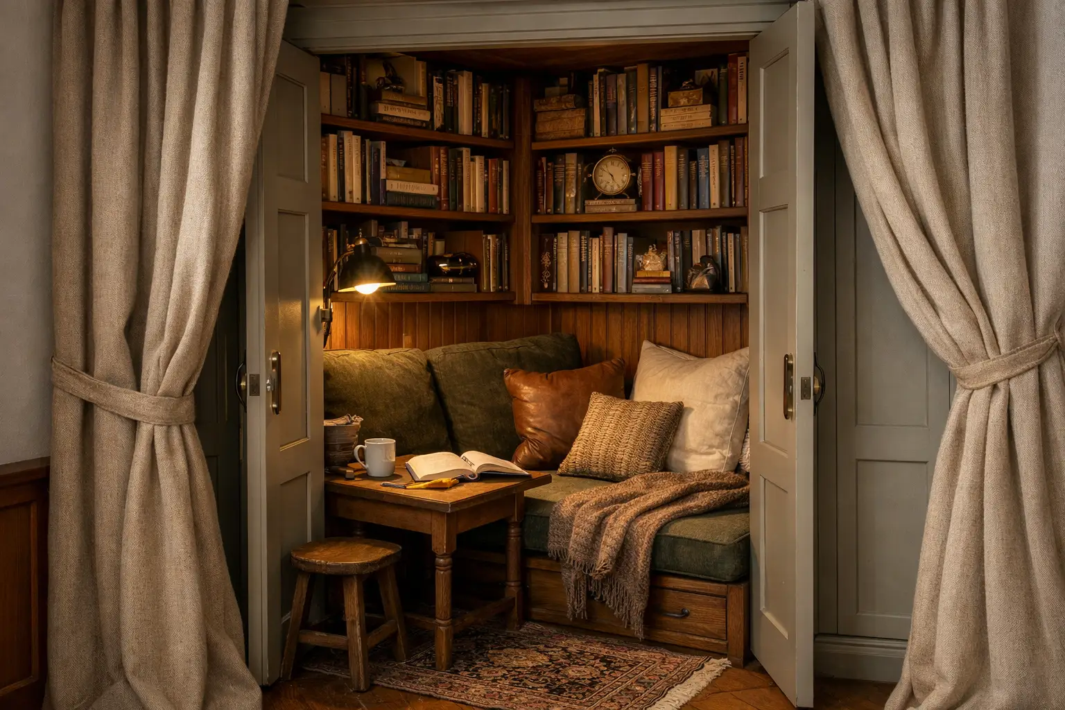 Create a Hidden Library Corner