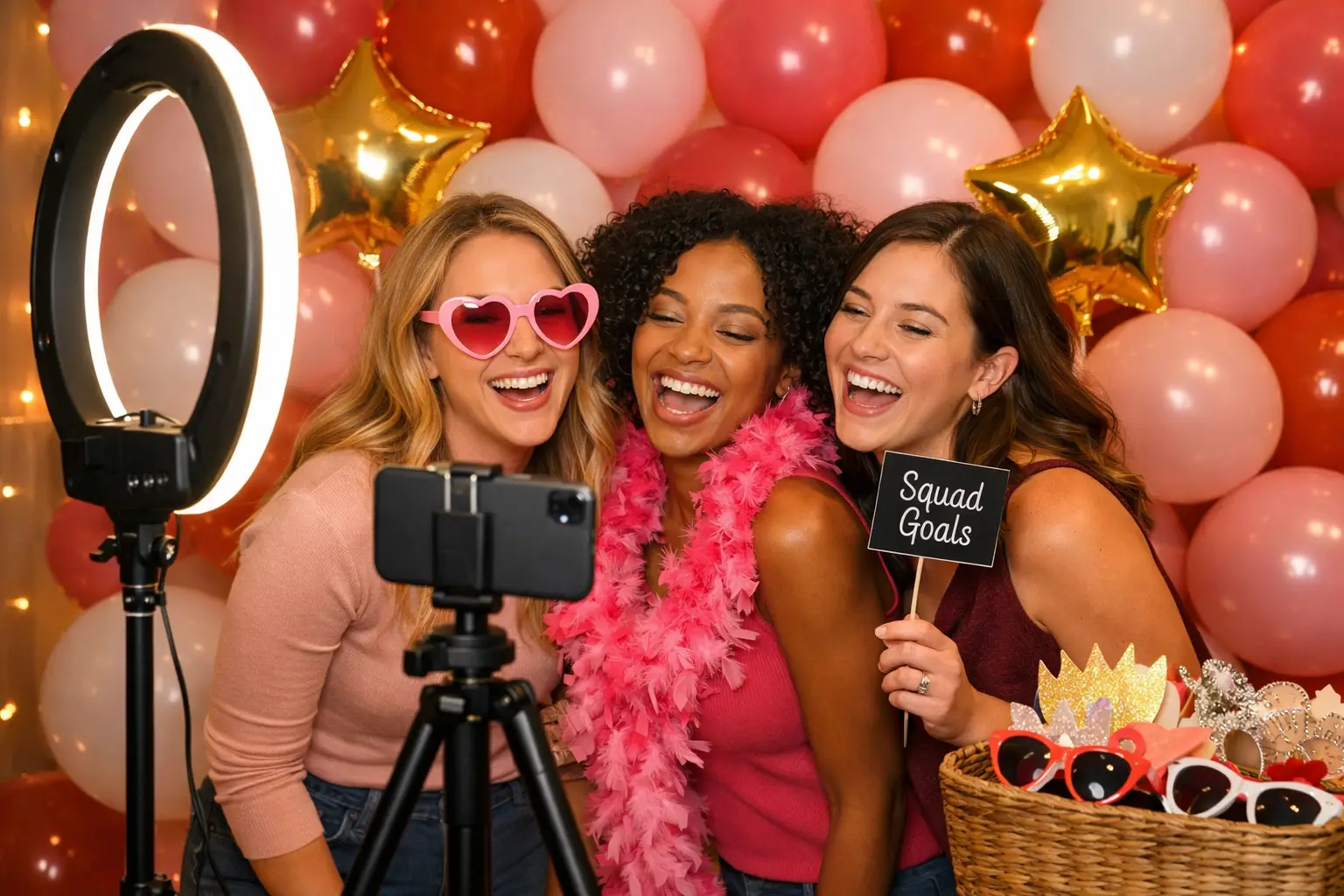 Create a Selfie Station with Fun Props