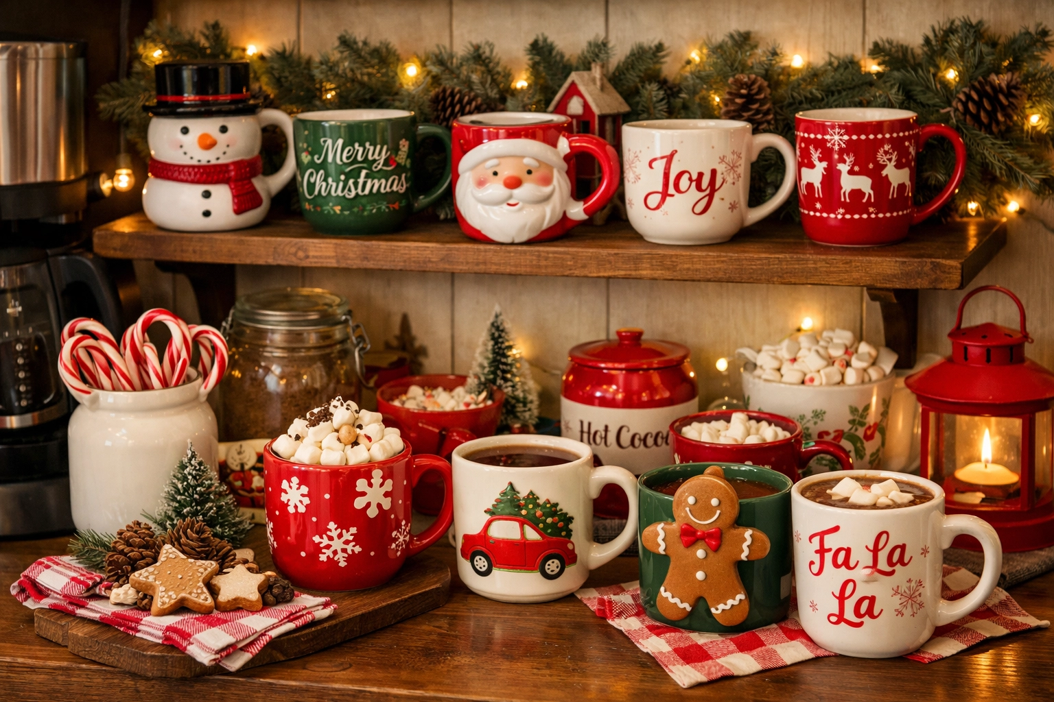 Decorate with Festive Mugs