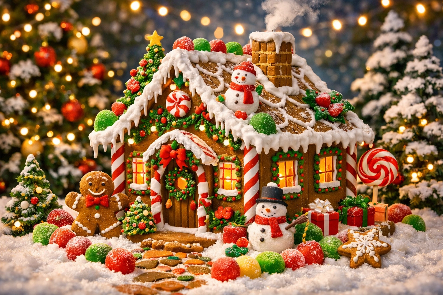 Festive Holiday Theme House