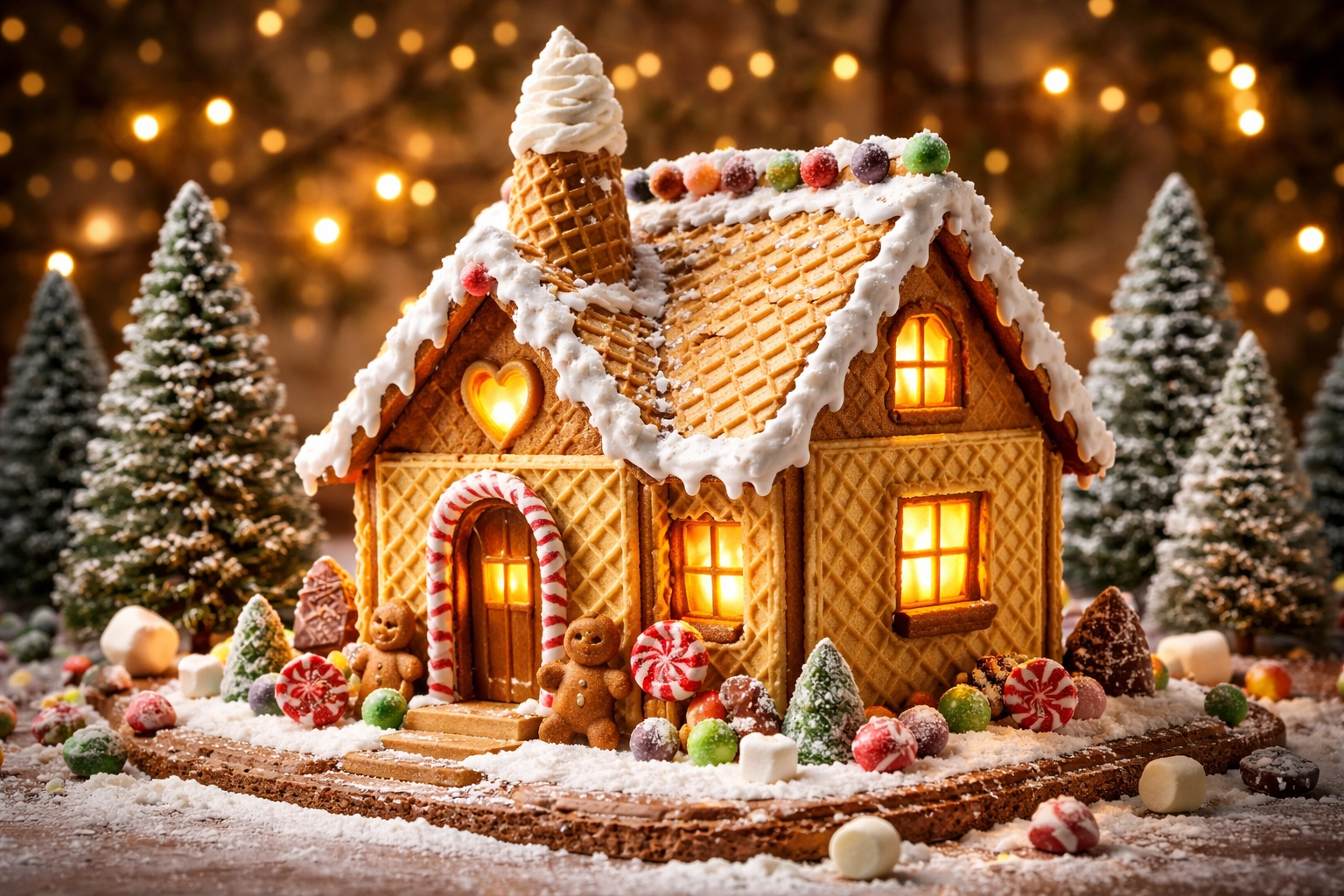 Gingerbread House with Wafer Walls