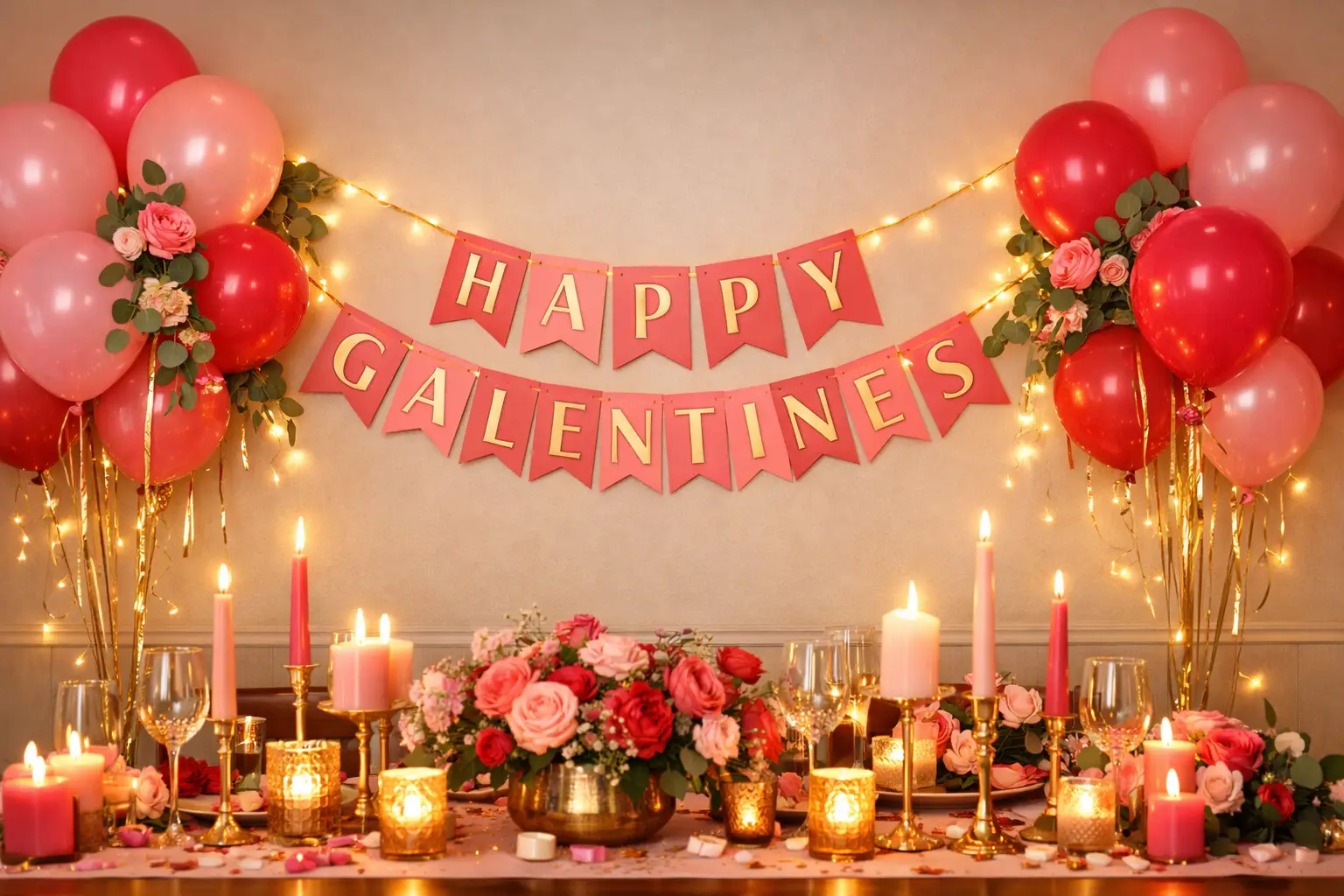 Hang a Galentine's Day Banner