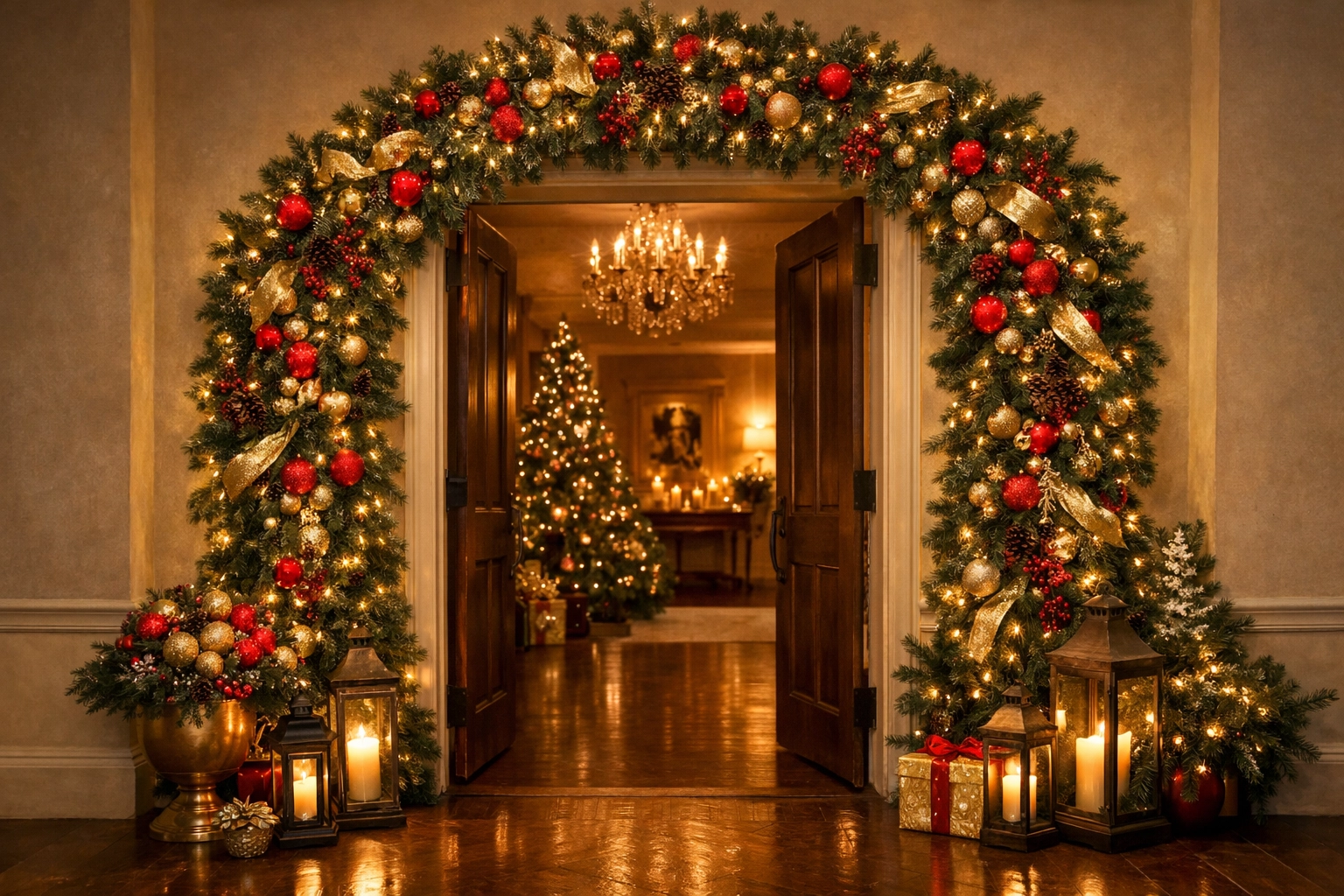 Holiday Themed Doorway Arch