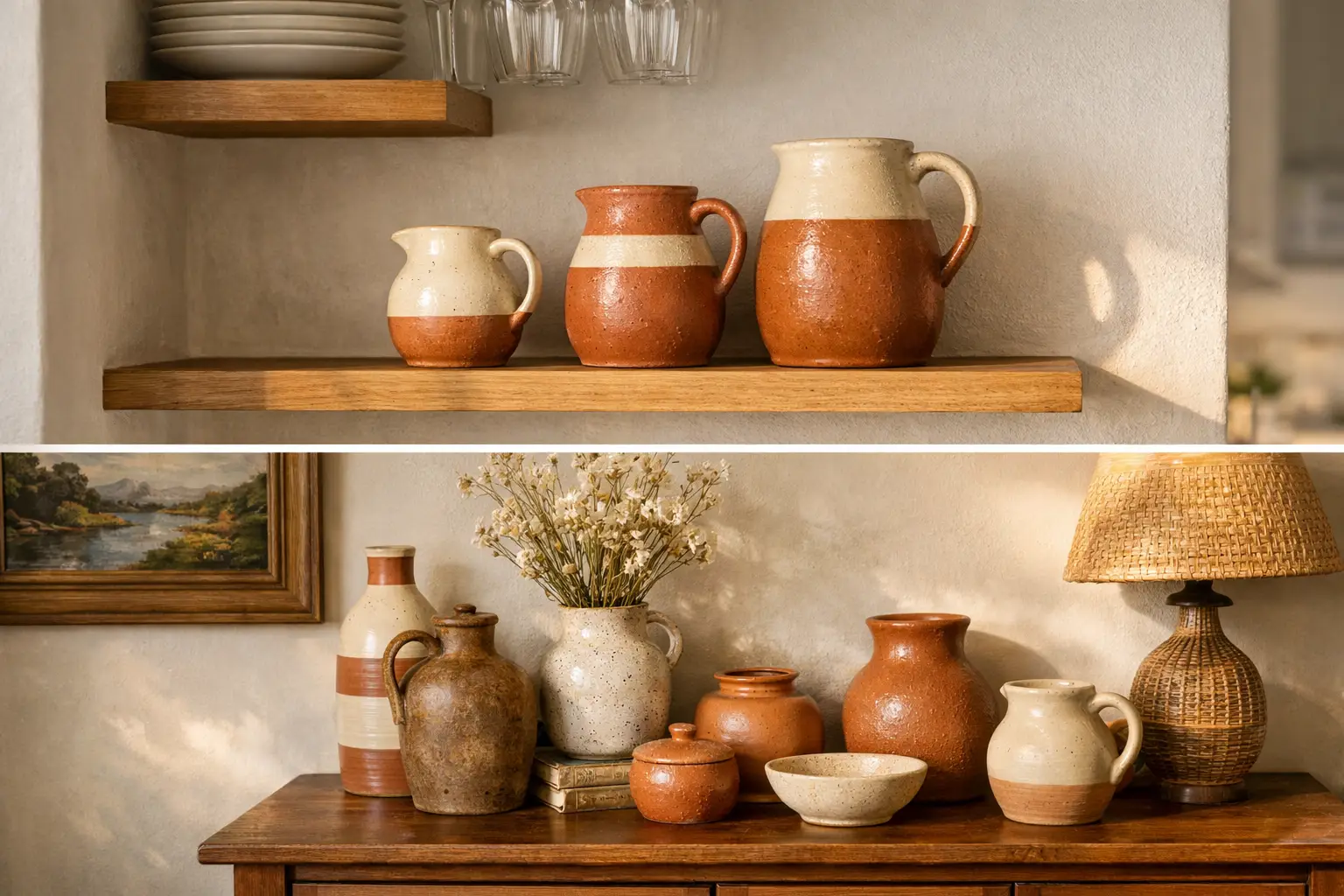 Incorporate Vintage-Inspired Ceramic Vessels and Objects
