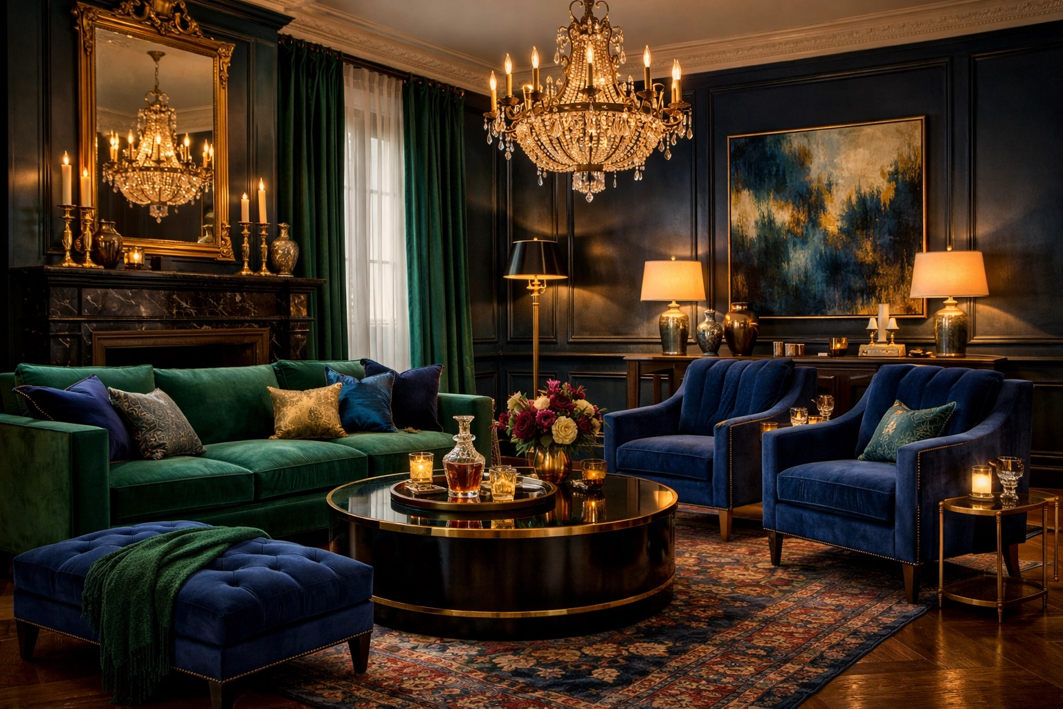 Jewel Tone Living Spaces