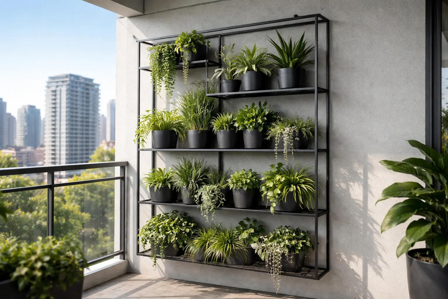 Modern Metal Frame Vertical Garden Ideas