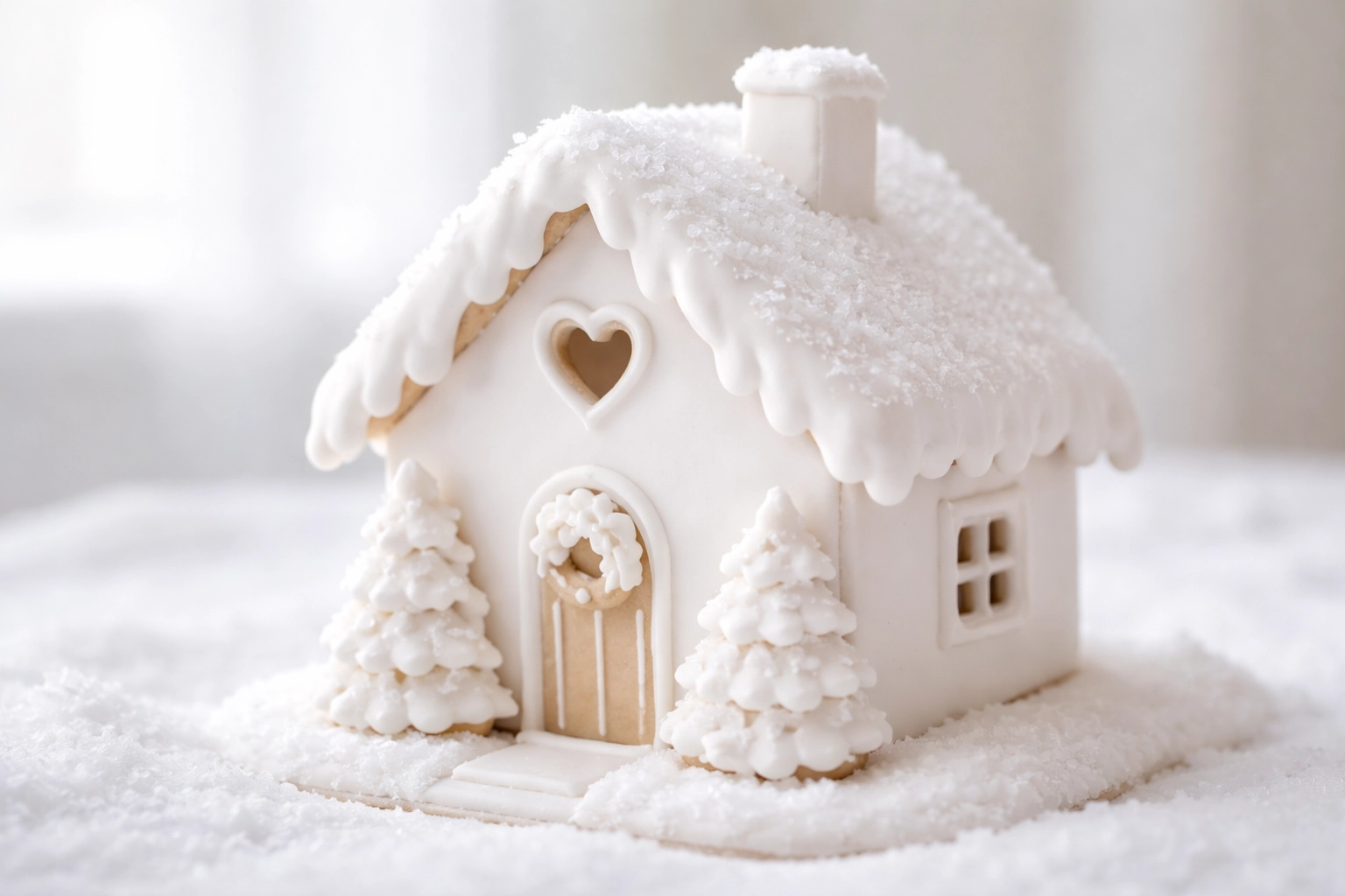 Minimalist White Icing House