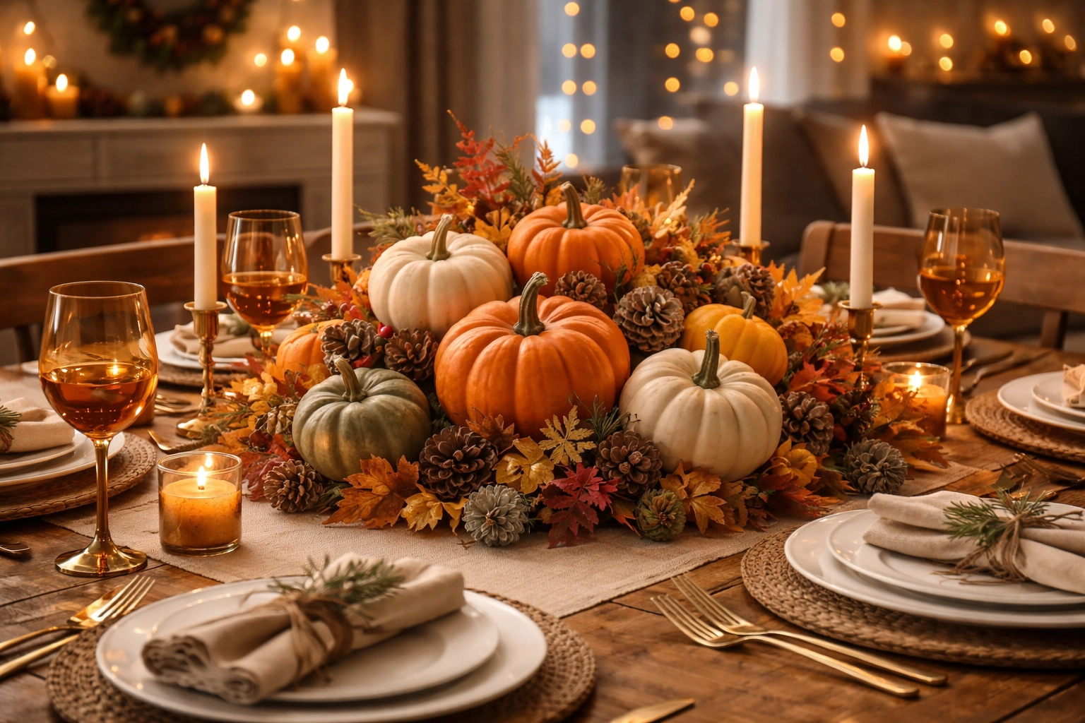 Pumpkin Centerpiece Arrangement