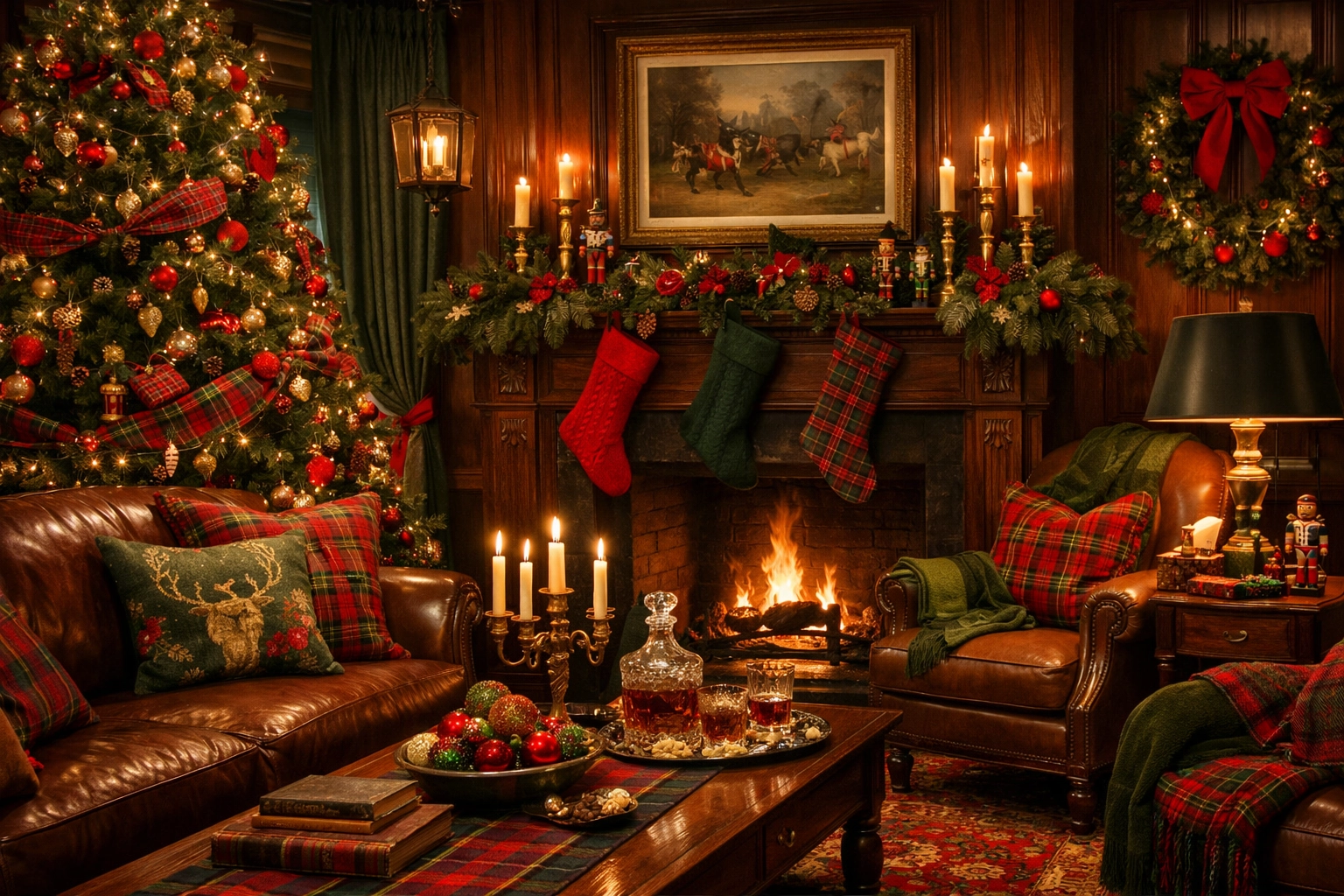 Ralph Lauren Christmas Classic Red and Green Theme