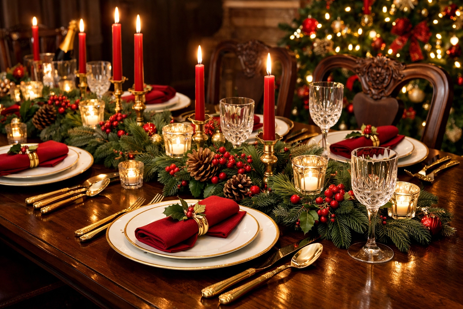 Ralph Lauren Christmas Table Setting Ideas