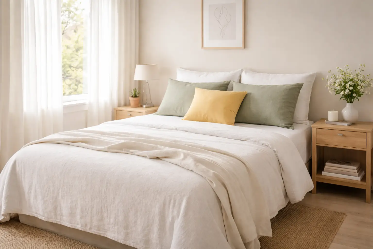 Refresh Bedroom Bedding with Light Layers