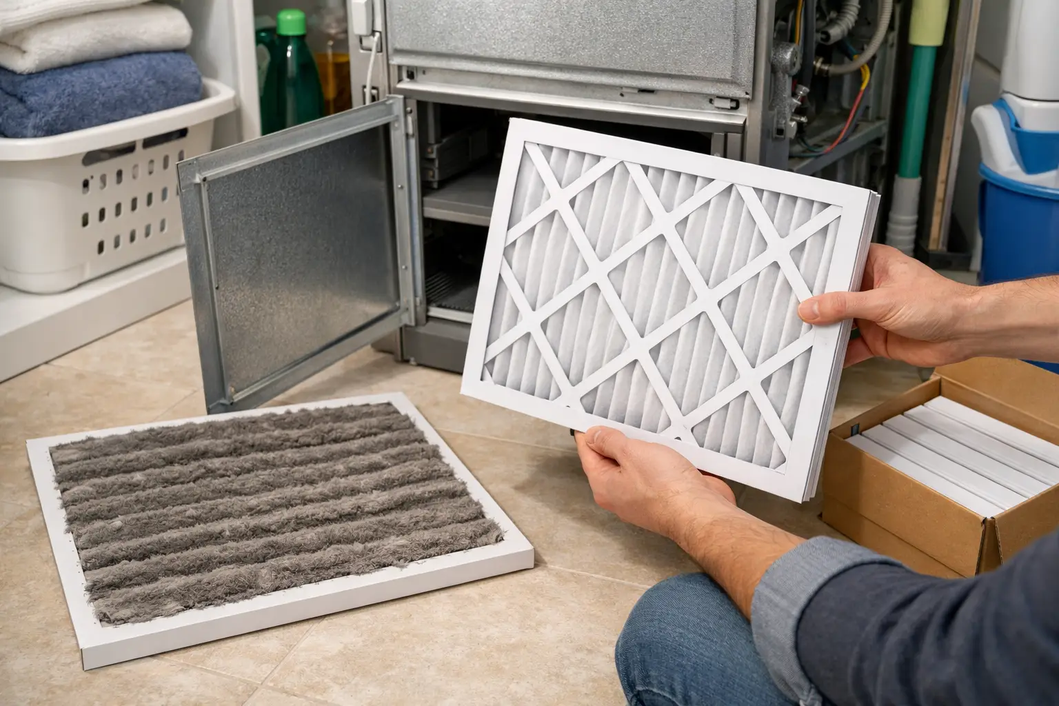 Replace HVAC and Furnace Filters First
