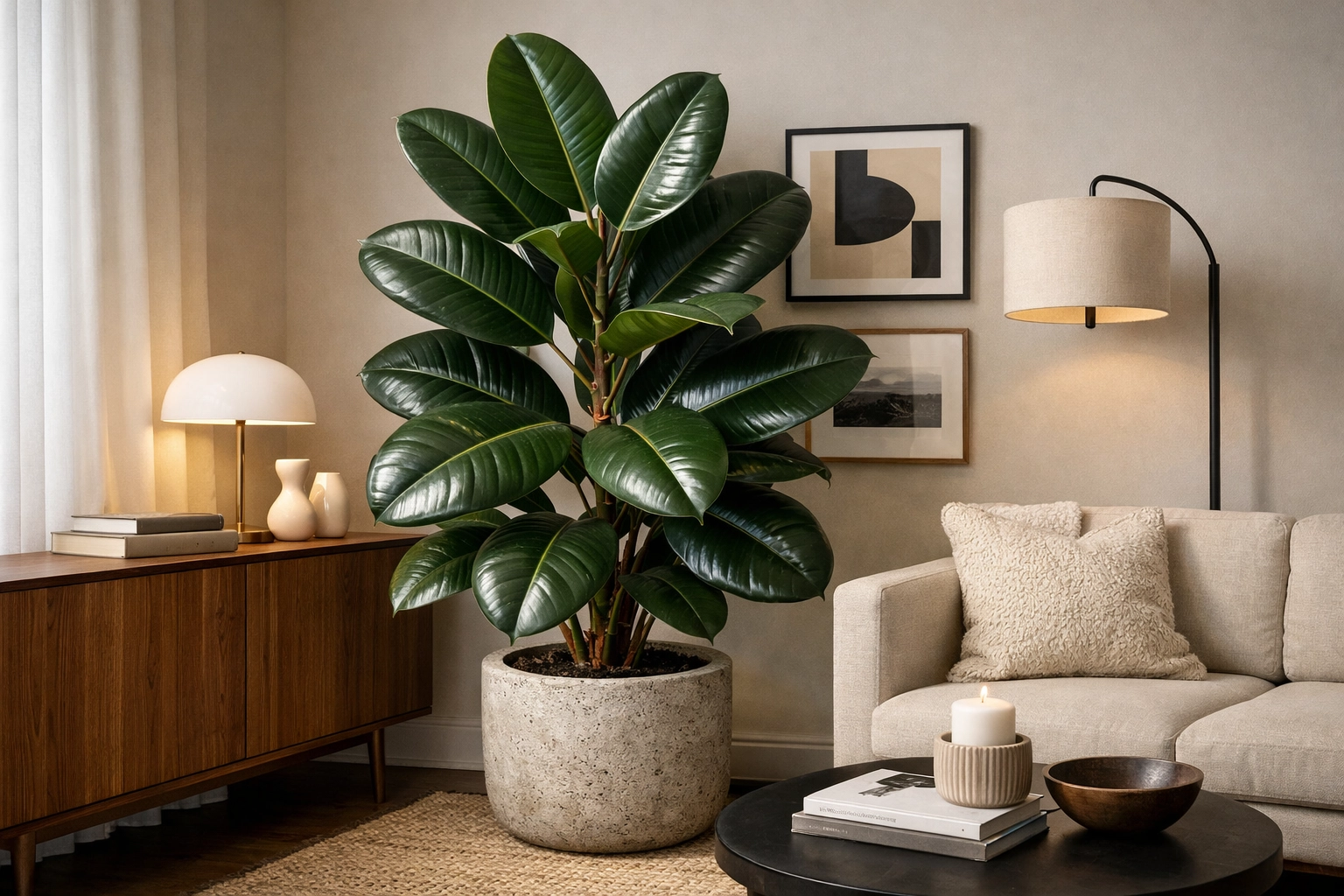 Rubber Plant Bold Statement
