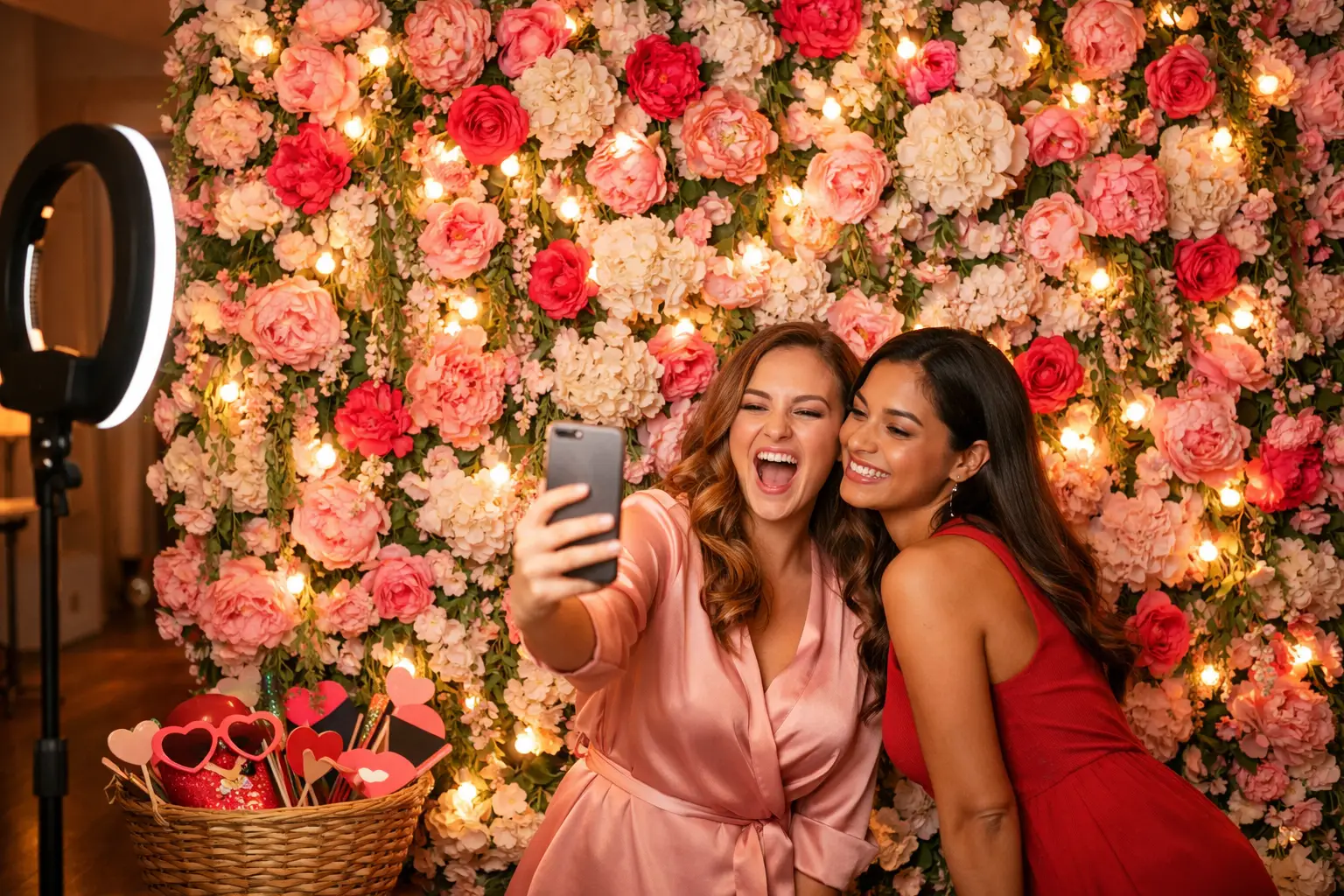 Set Up a Floral Photo Booth Backdrop
