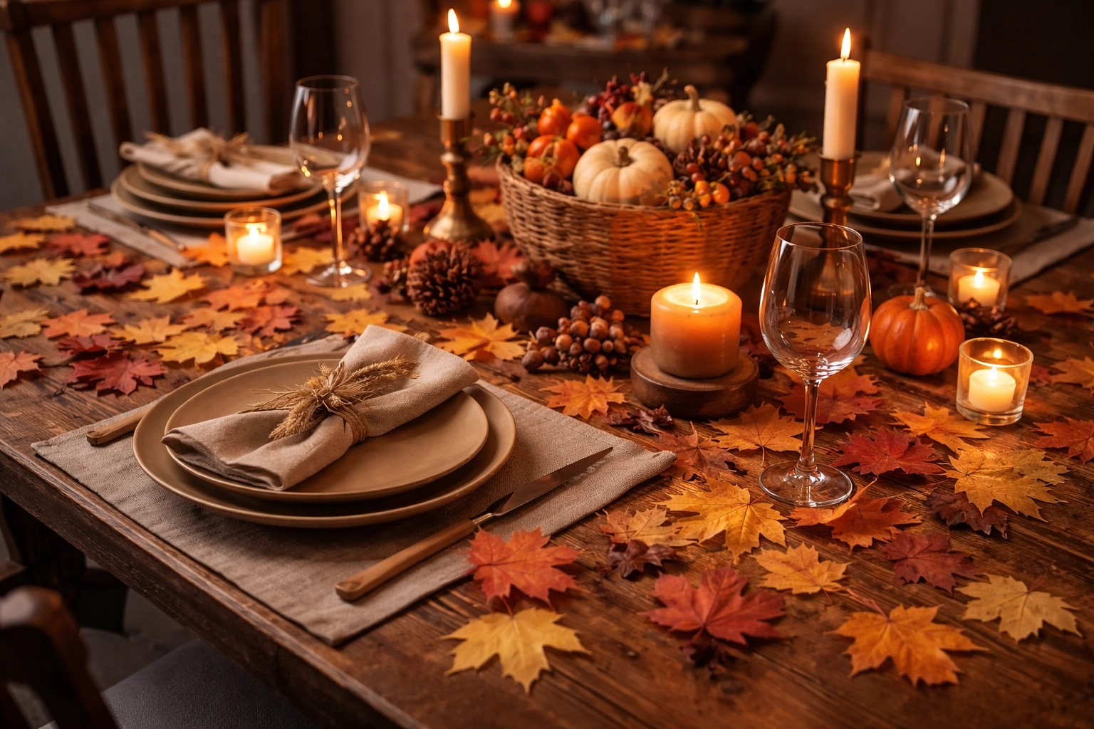 Simple Fall Leaf Decor