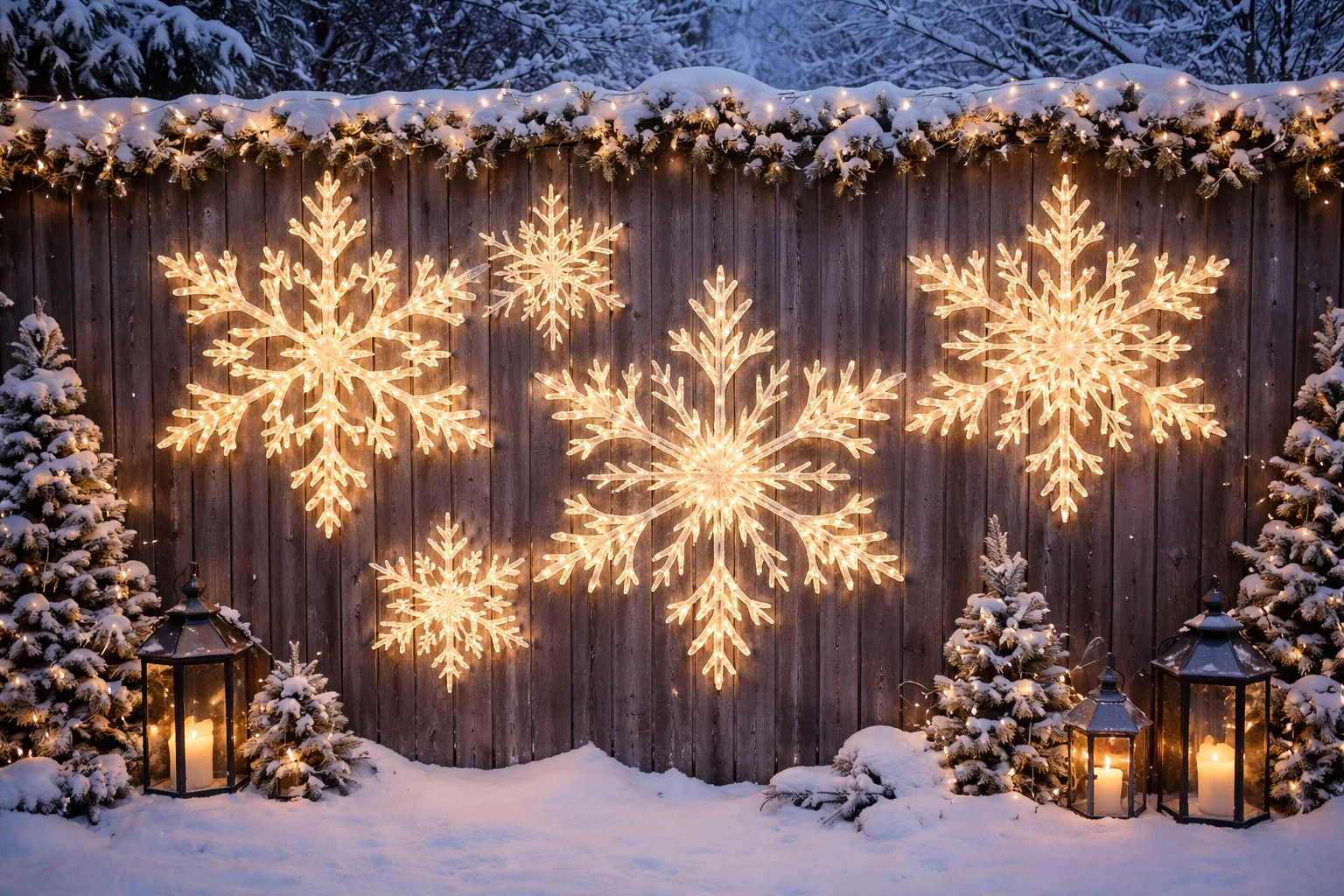 Snowflake Decorations for Outdoors