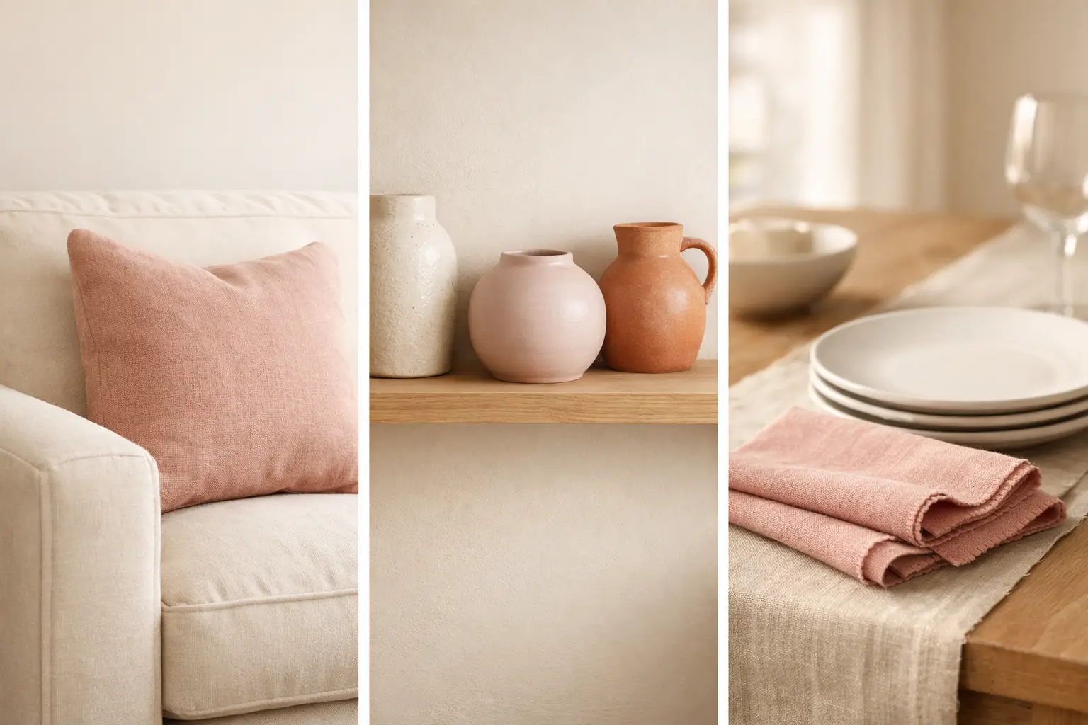 Soft Dusty Pink as a Neutral Spring Accent