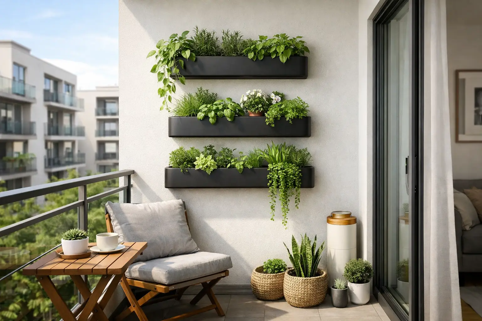 Space Saving Techniques for Small Balconies