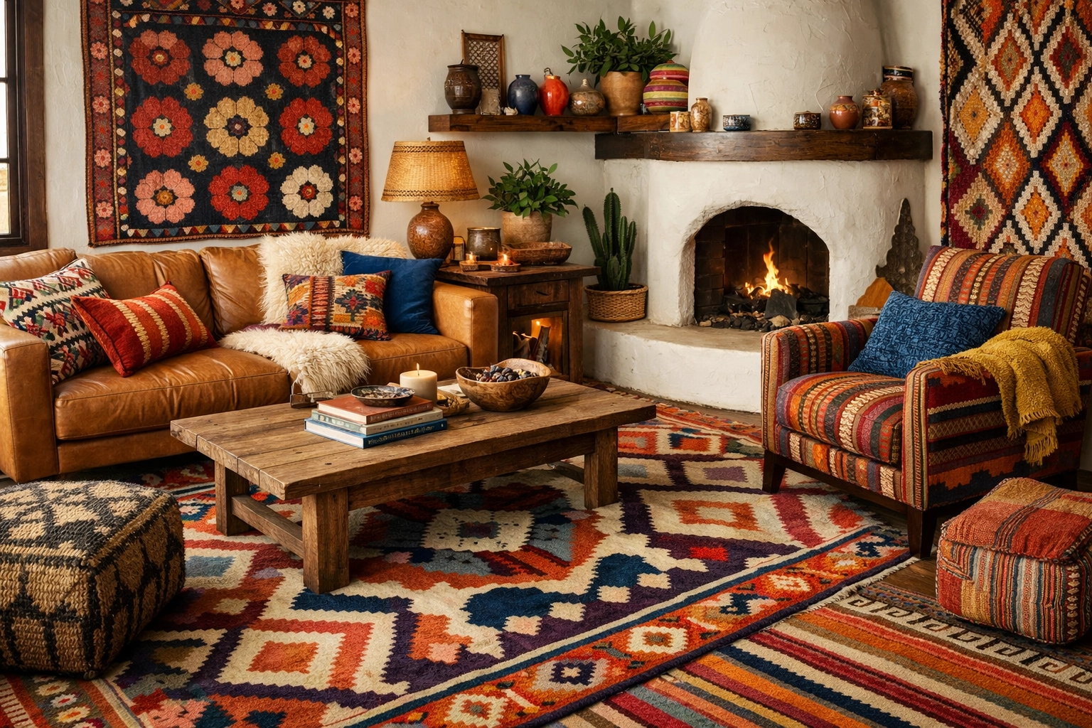 Statement Rugs and Textiles