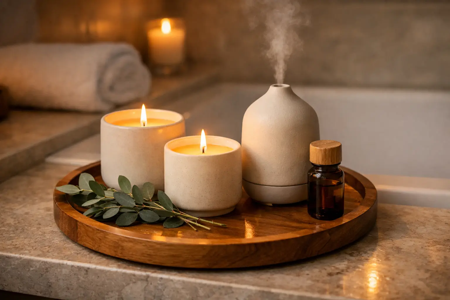 Style a Curated Candle and Aromatherapy Display