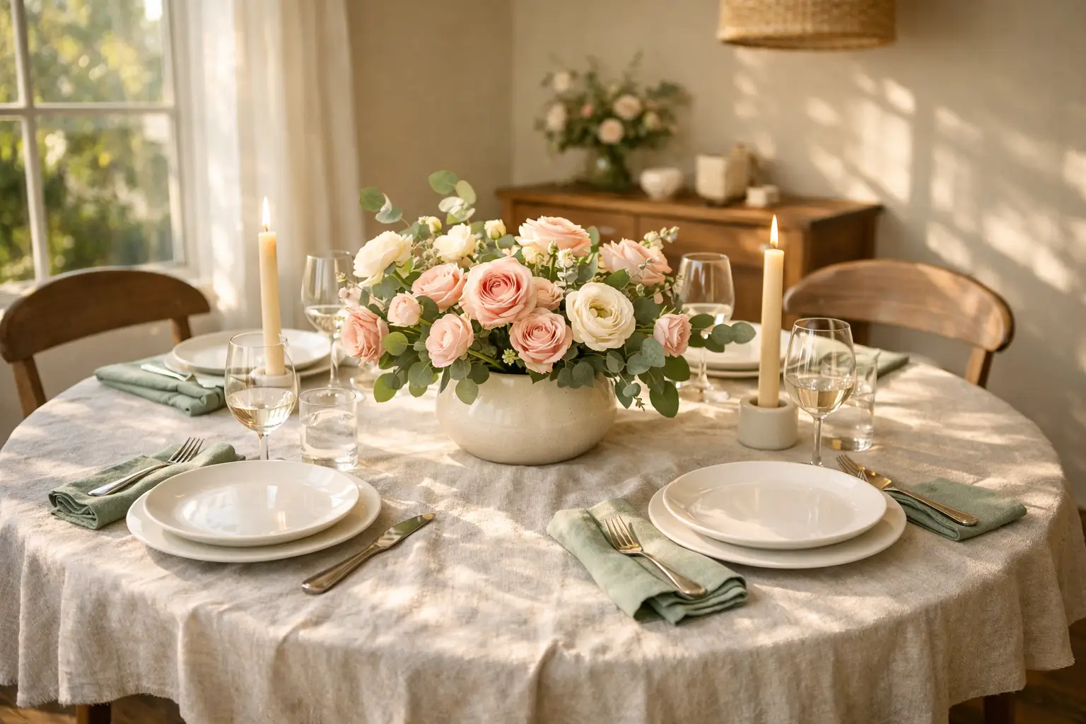 Style a Spring Tablescape for the Dining Room