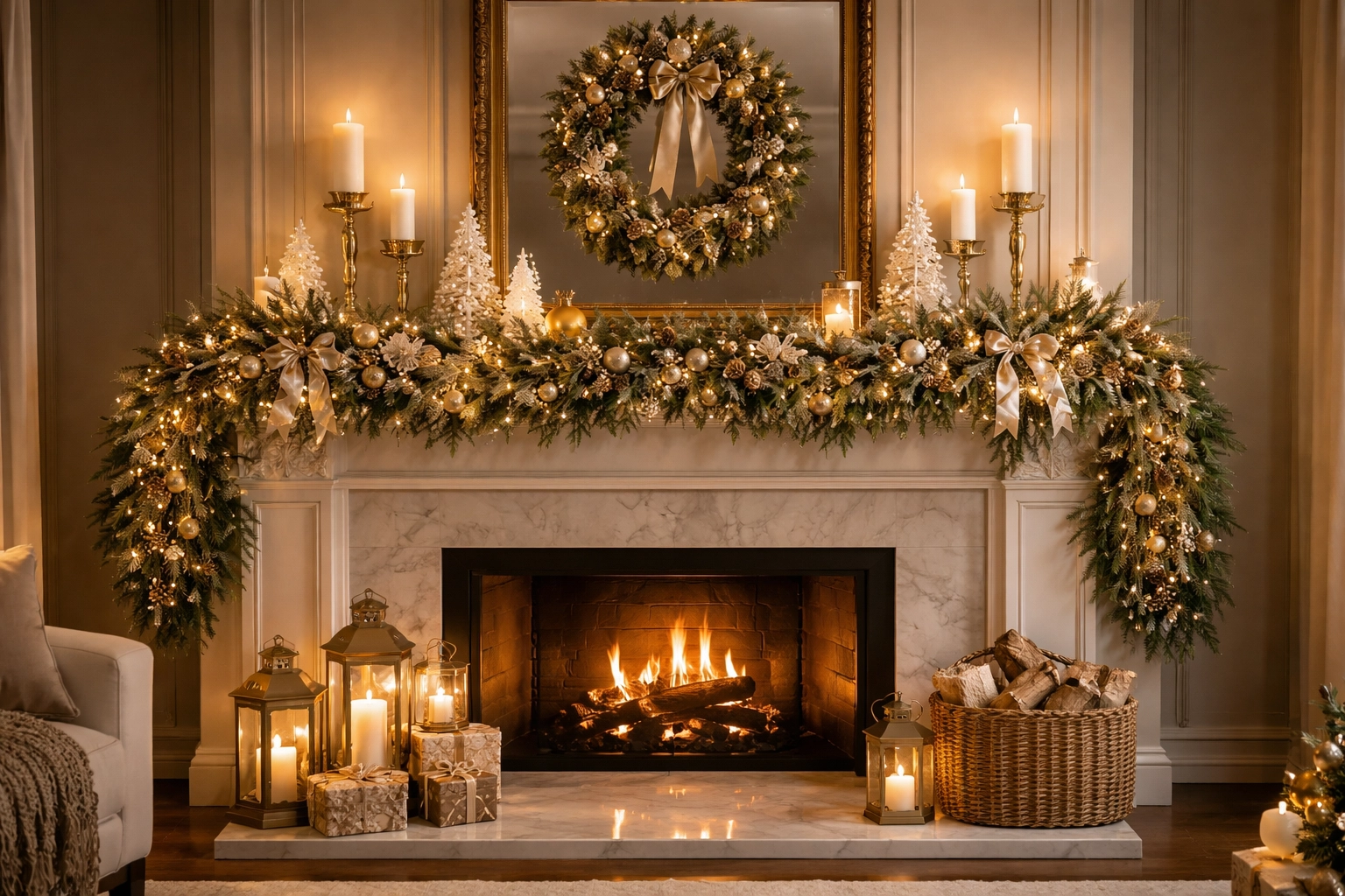 Style the Fireplace Mantel