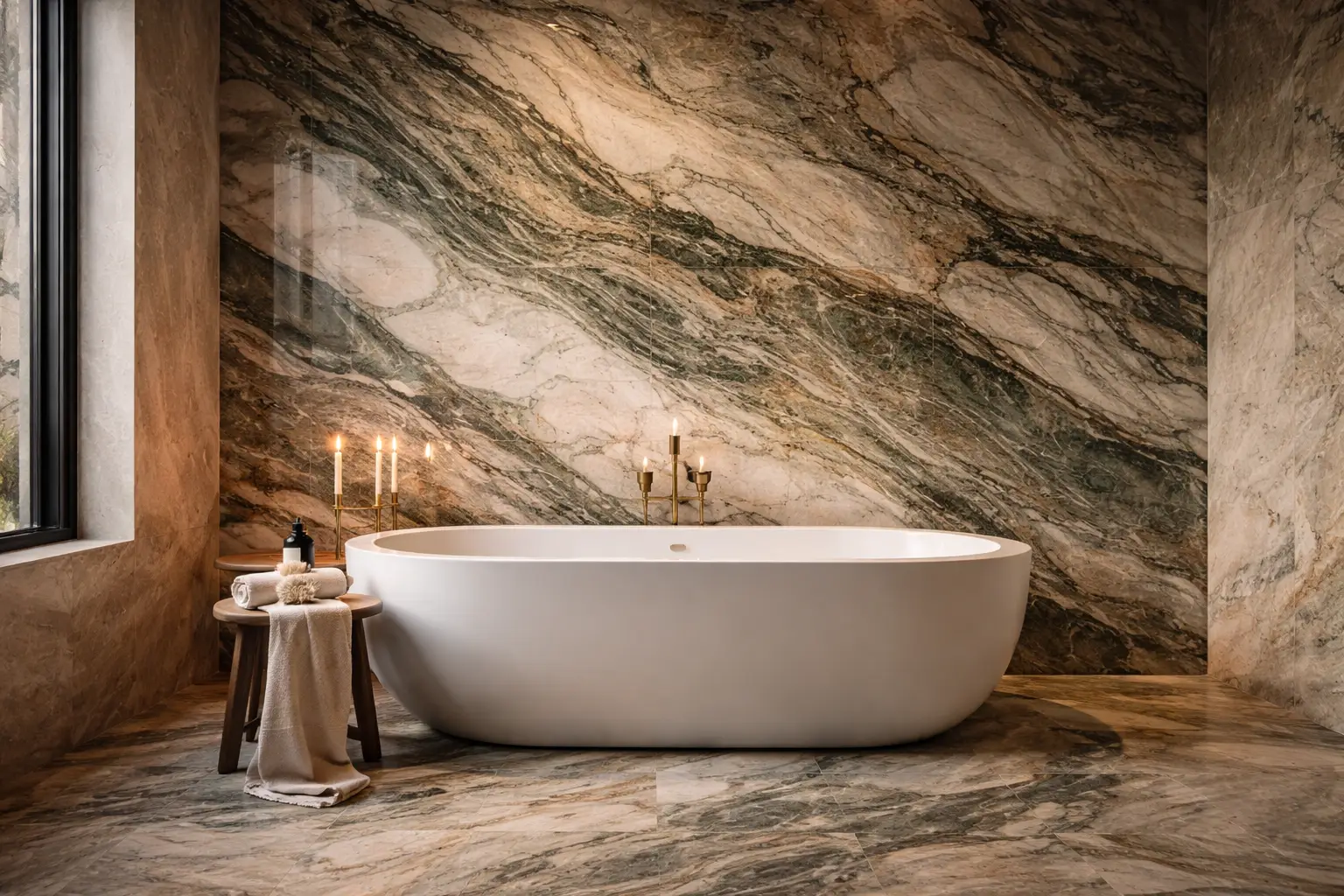 Use Natural Stone for Walls and Floors