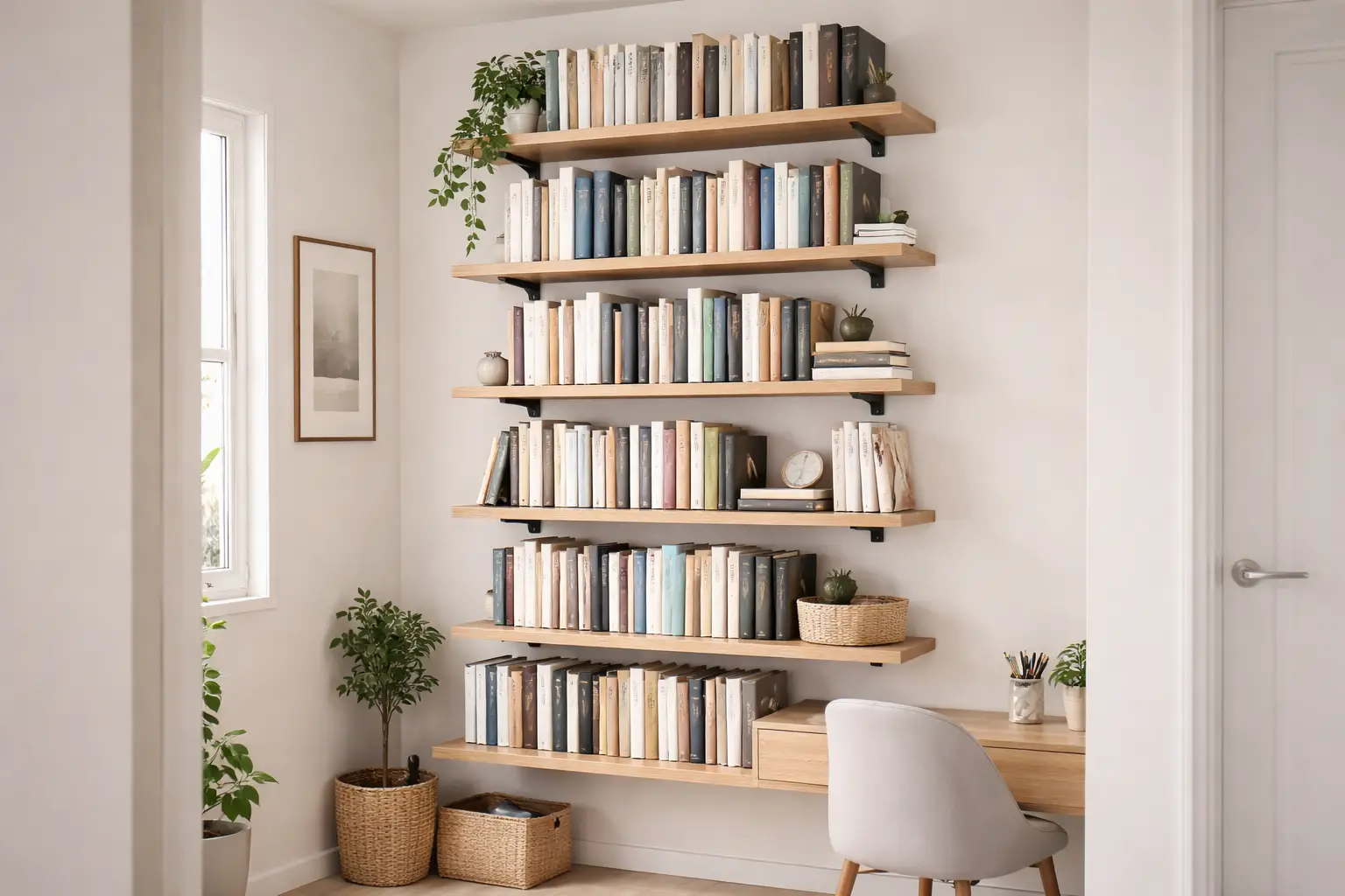 Use Wall Mounted Shelves to Save Space