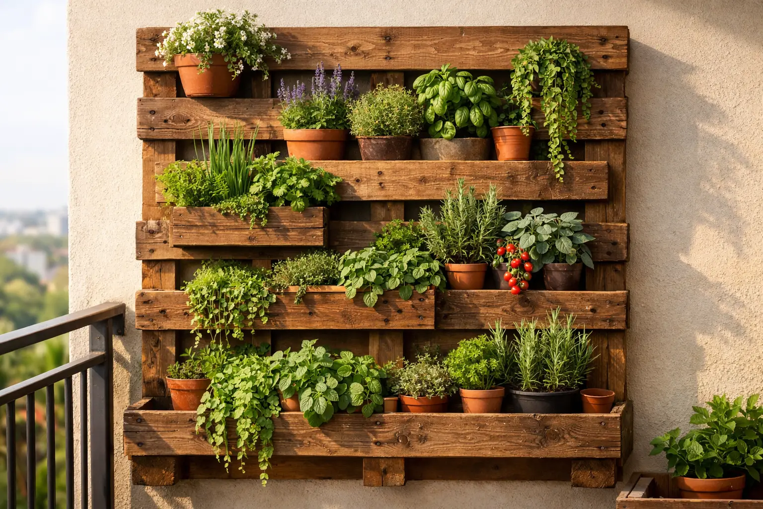 Using Wooden Pallets for a Natural Look