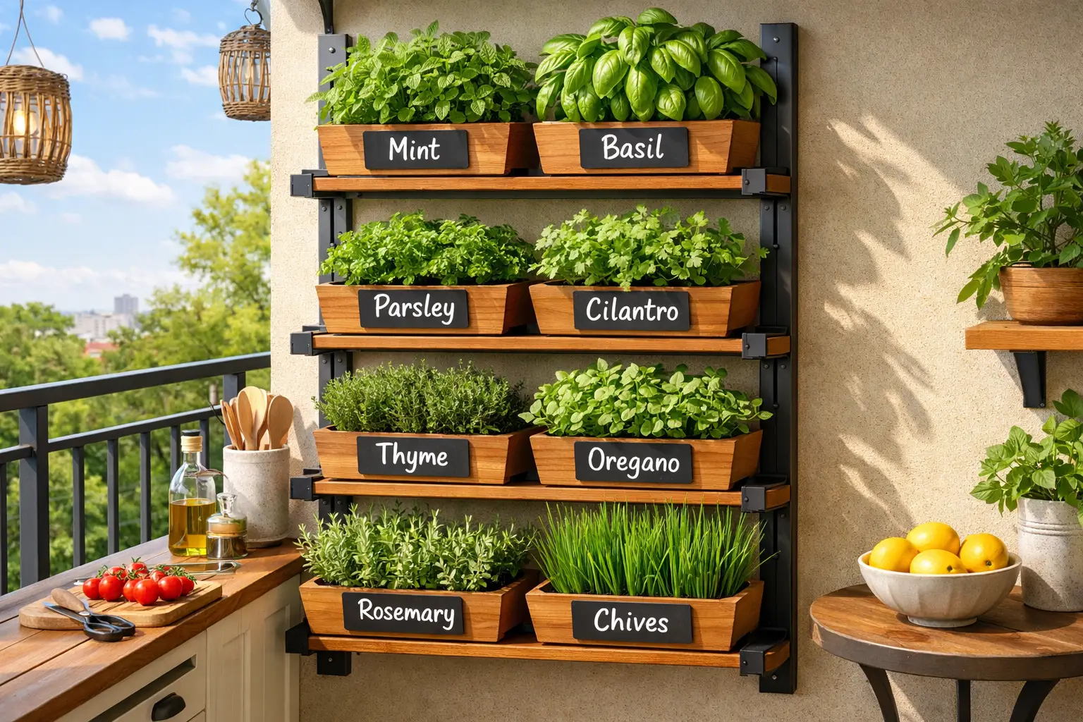 Growing a Vertical Herb Garden