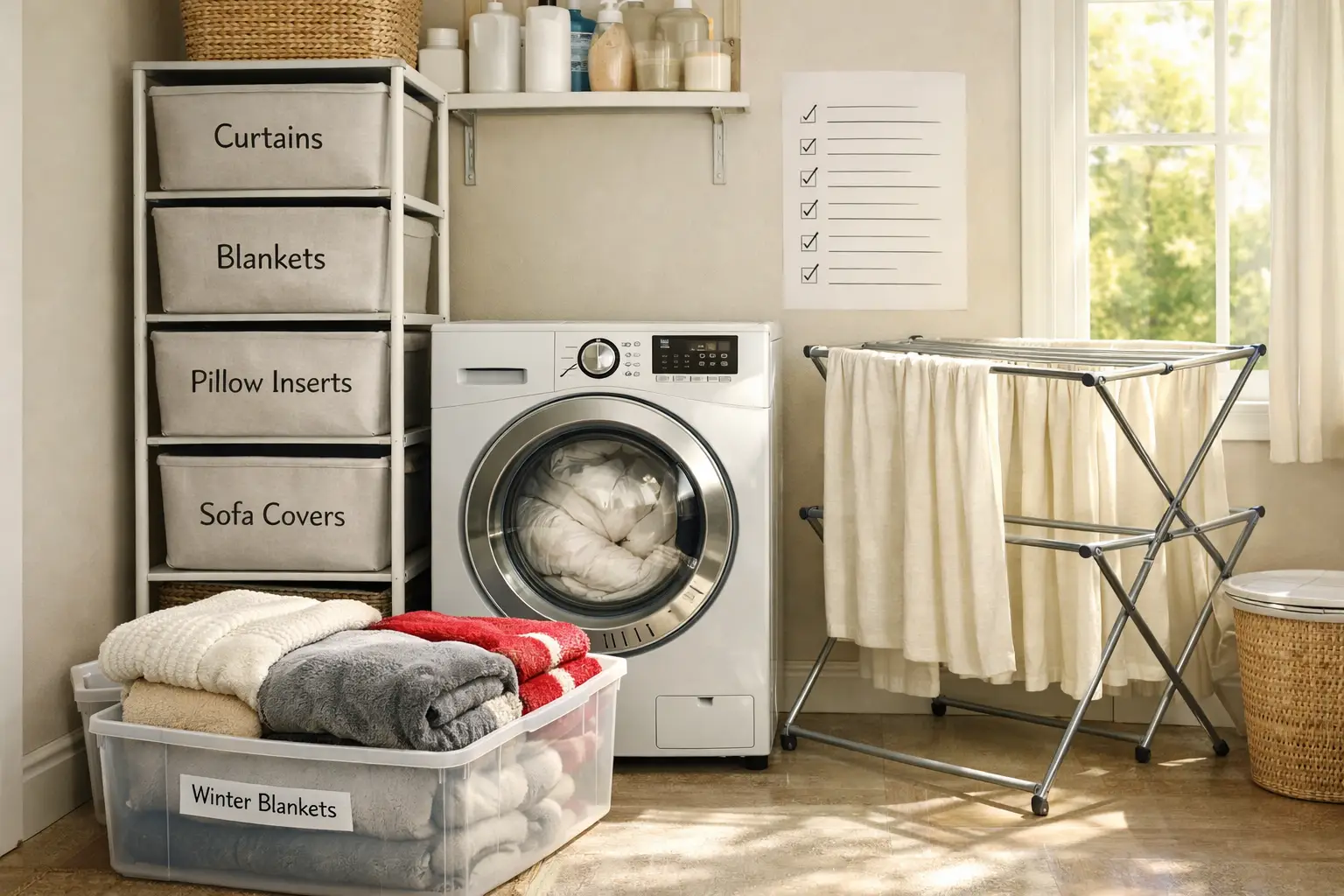 Wash Every Textile in the House During One Spring Weekend