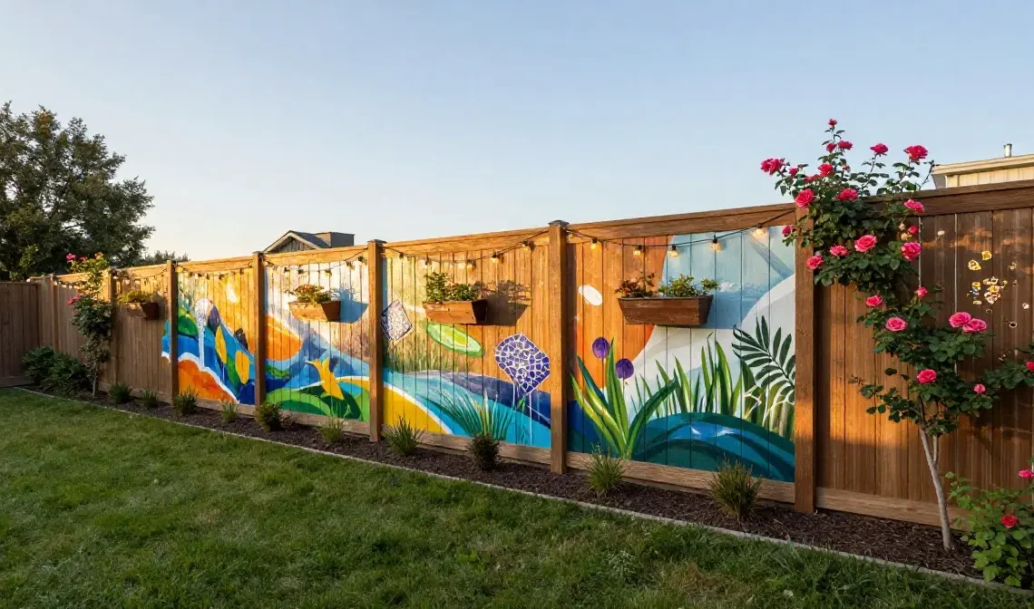 20 Fence Art Ideas to Upgrade Your Outdoor Space