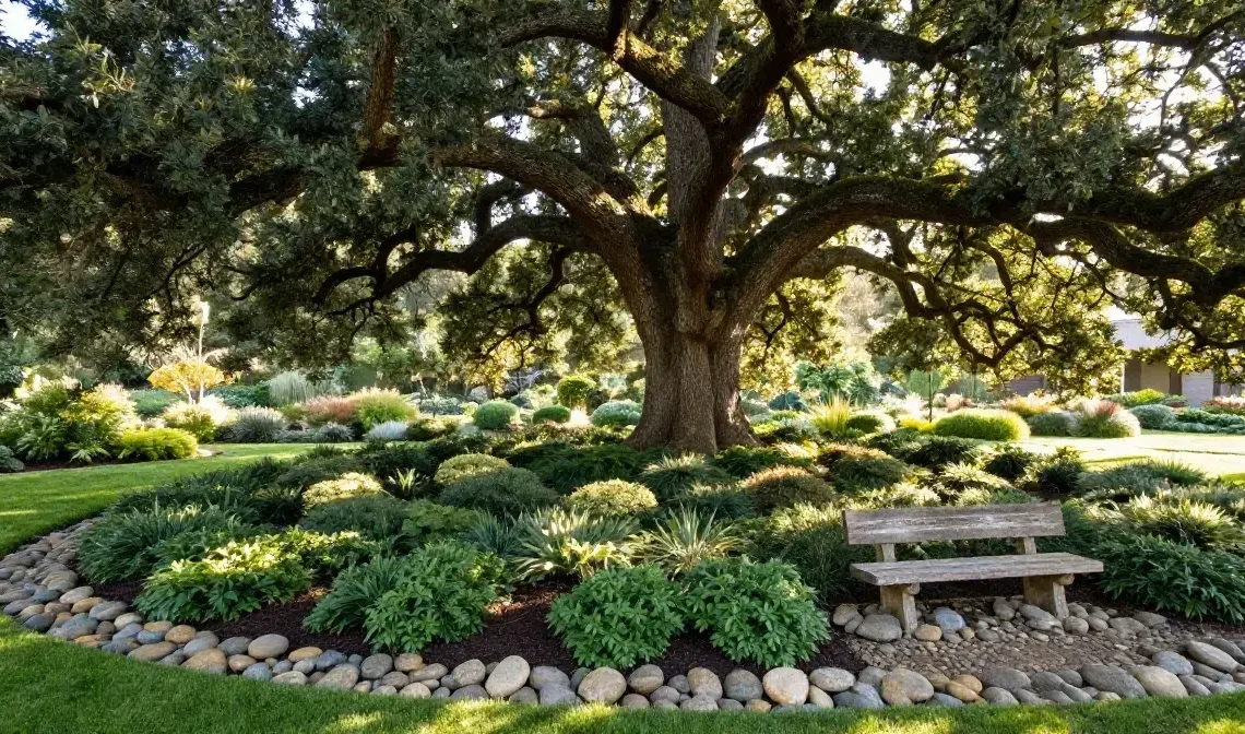 20 Under Tree Landscaping Ideas for Beautiful Gardens