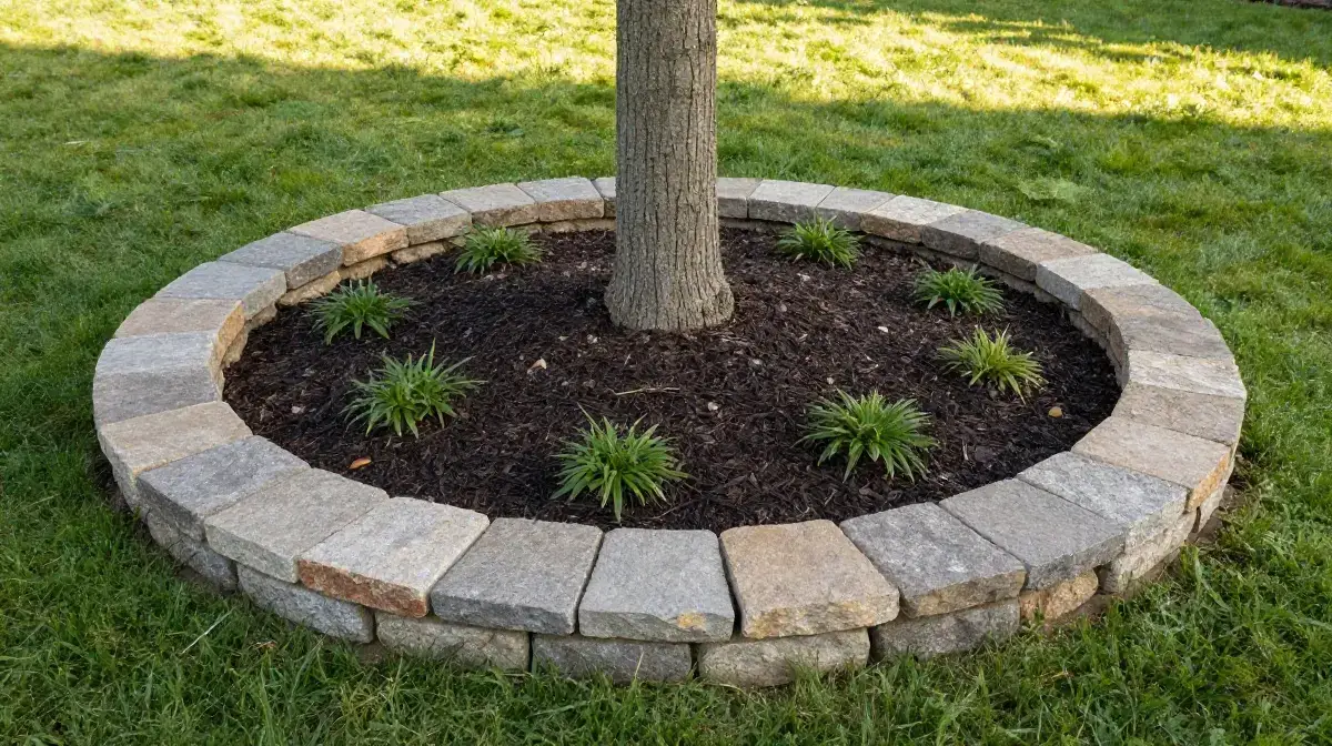 Add a Stone or Brick Tree Ring