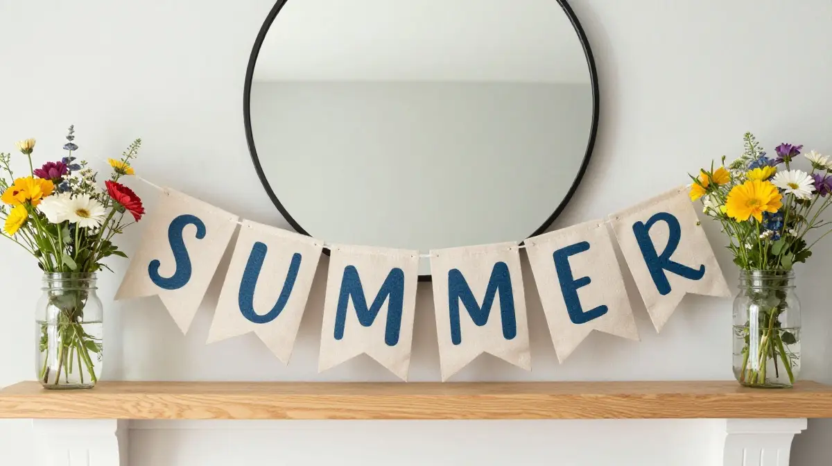 Add a Summer Banner or Seasonal Sign