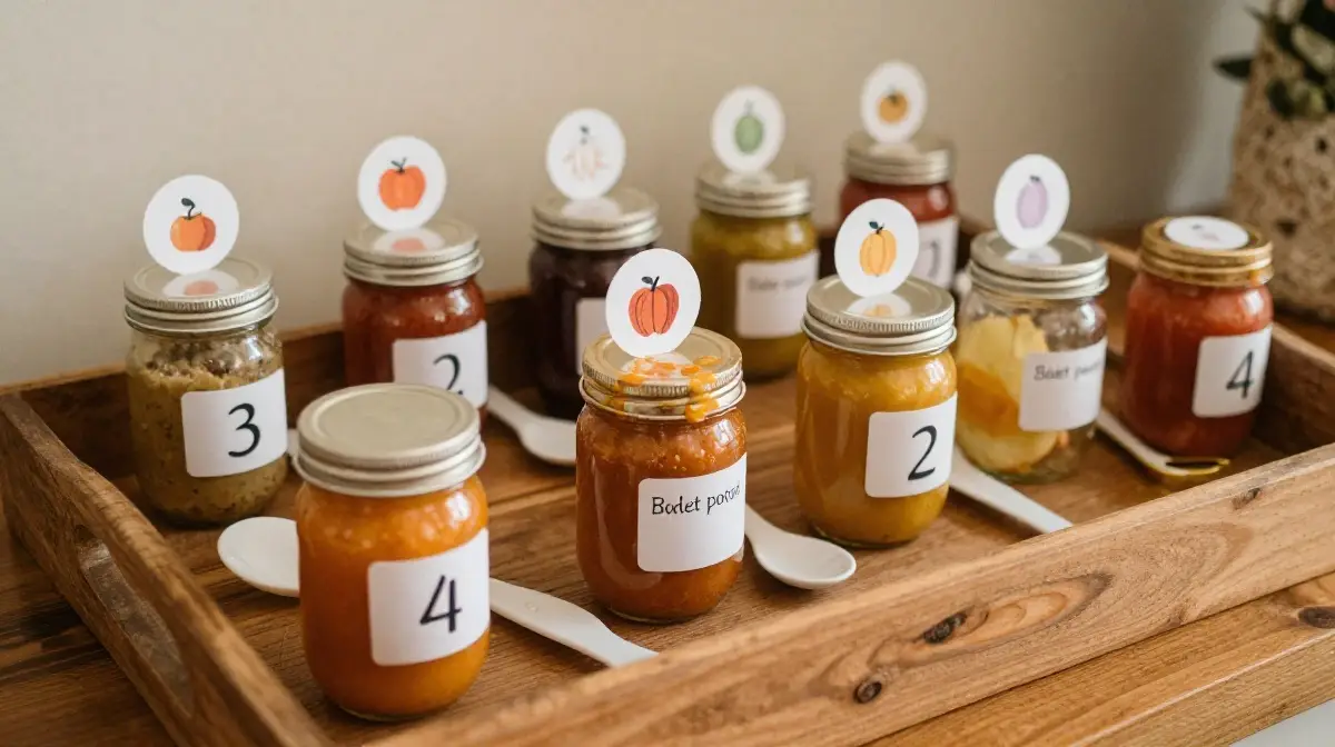 Baby Food Flavor Guessing Game