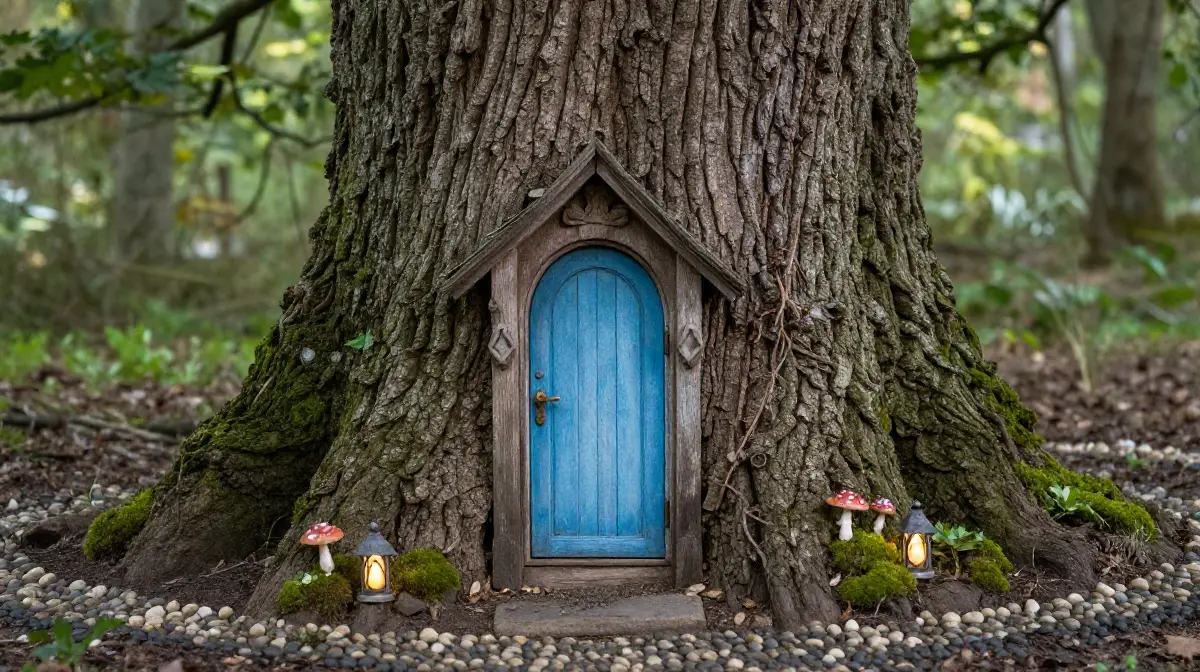 Build a Fairy Door into a Tree Trunk