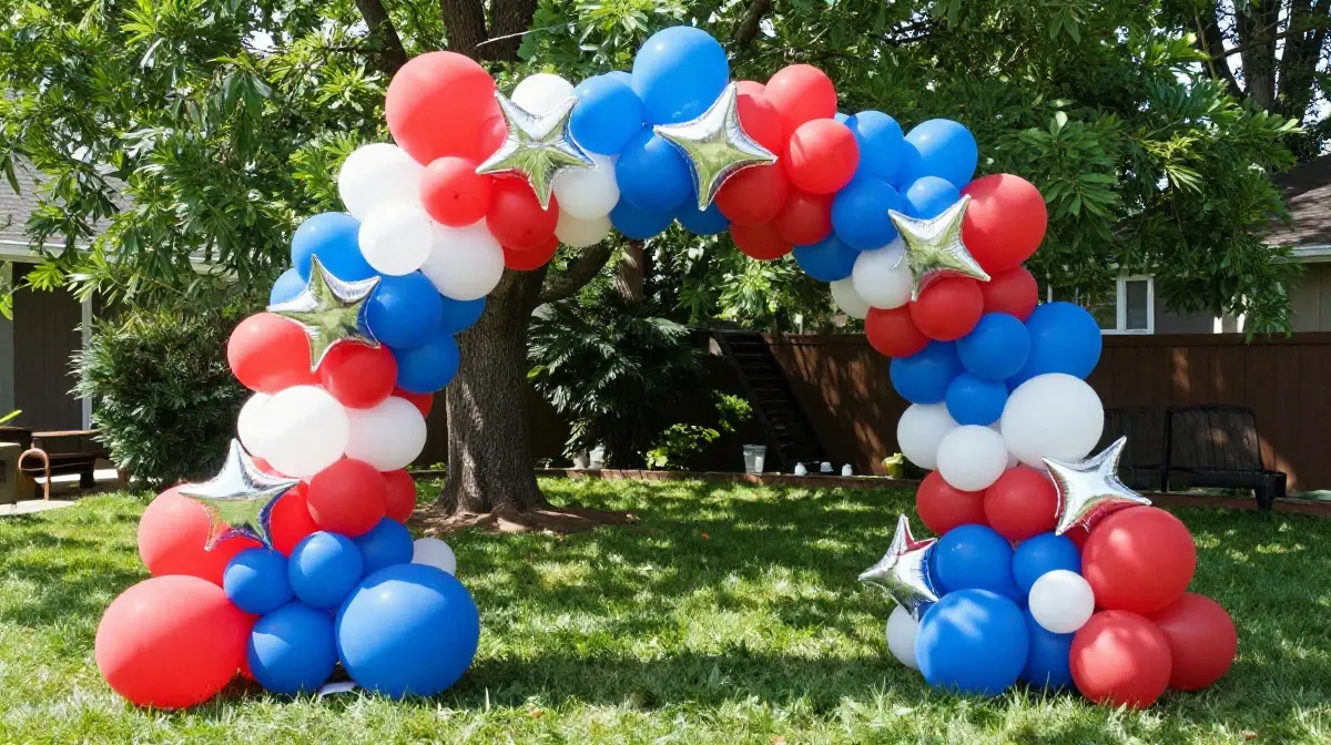 Build a Patriotic Balloon Arch