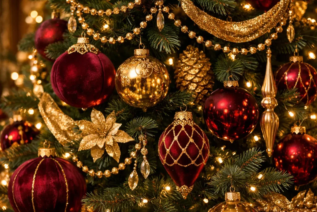 Burgundy and Gold Classic Elegance