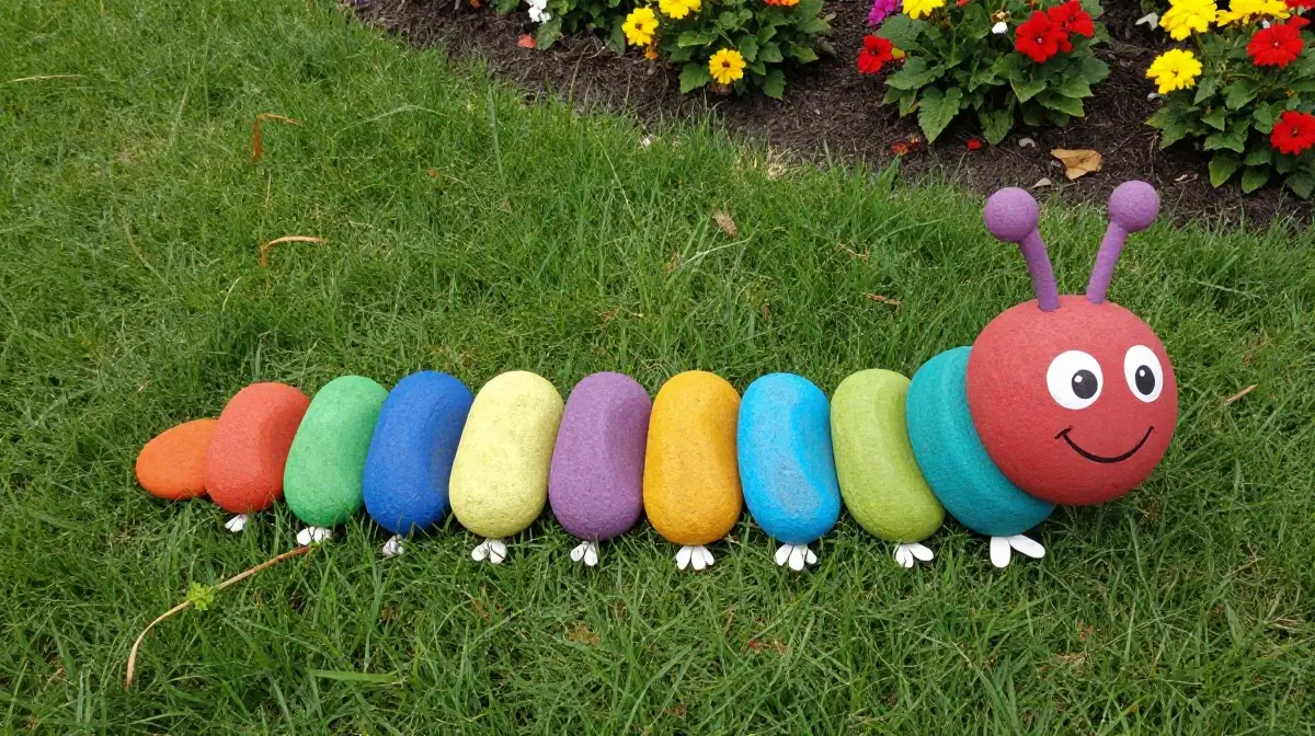 Caterpillar Garden Stones